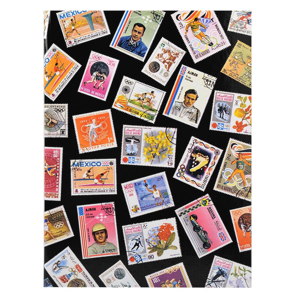 Exacompta 5x Briefmarken Einsteckalbum Sport 16 Seiten 165x225cm Motiv 25130E