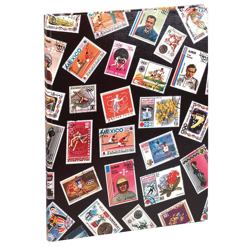 Exacompta 5x Briefmarken Einsteckalbum Sport 16 Seiten 165x225cm Motiv 25130E