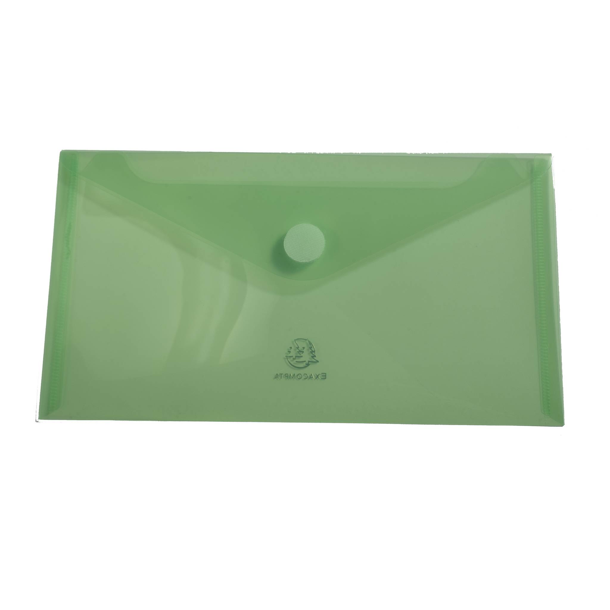 Exacompta 10x 5 Mini-Prospekthüllen Klettverschluss PP 25x135 cm sortiert 56510E