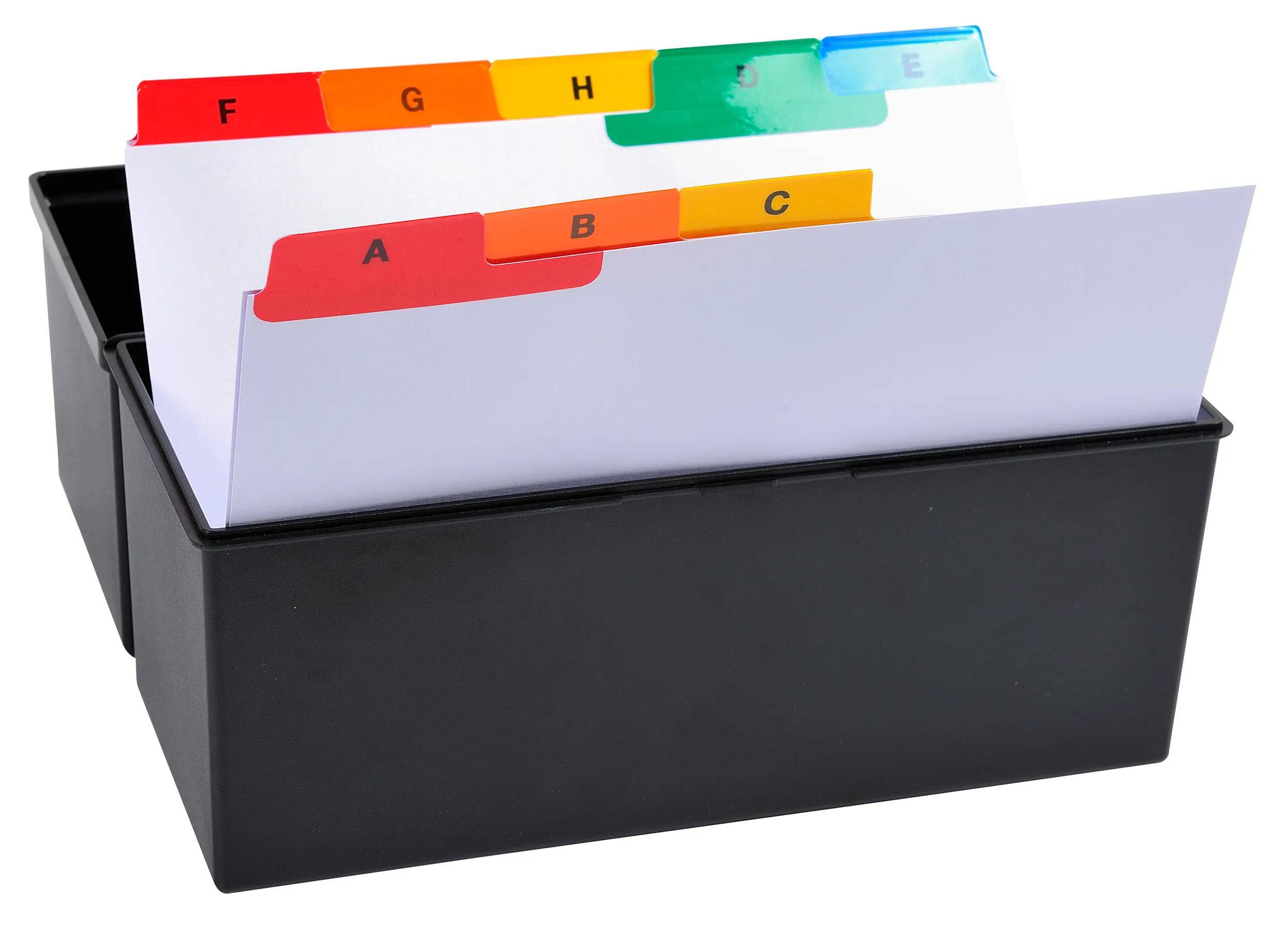 Exacompta 10x Set Trennblätter Karton 160 g/m2 117x148 mm Weiß 13997E
