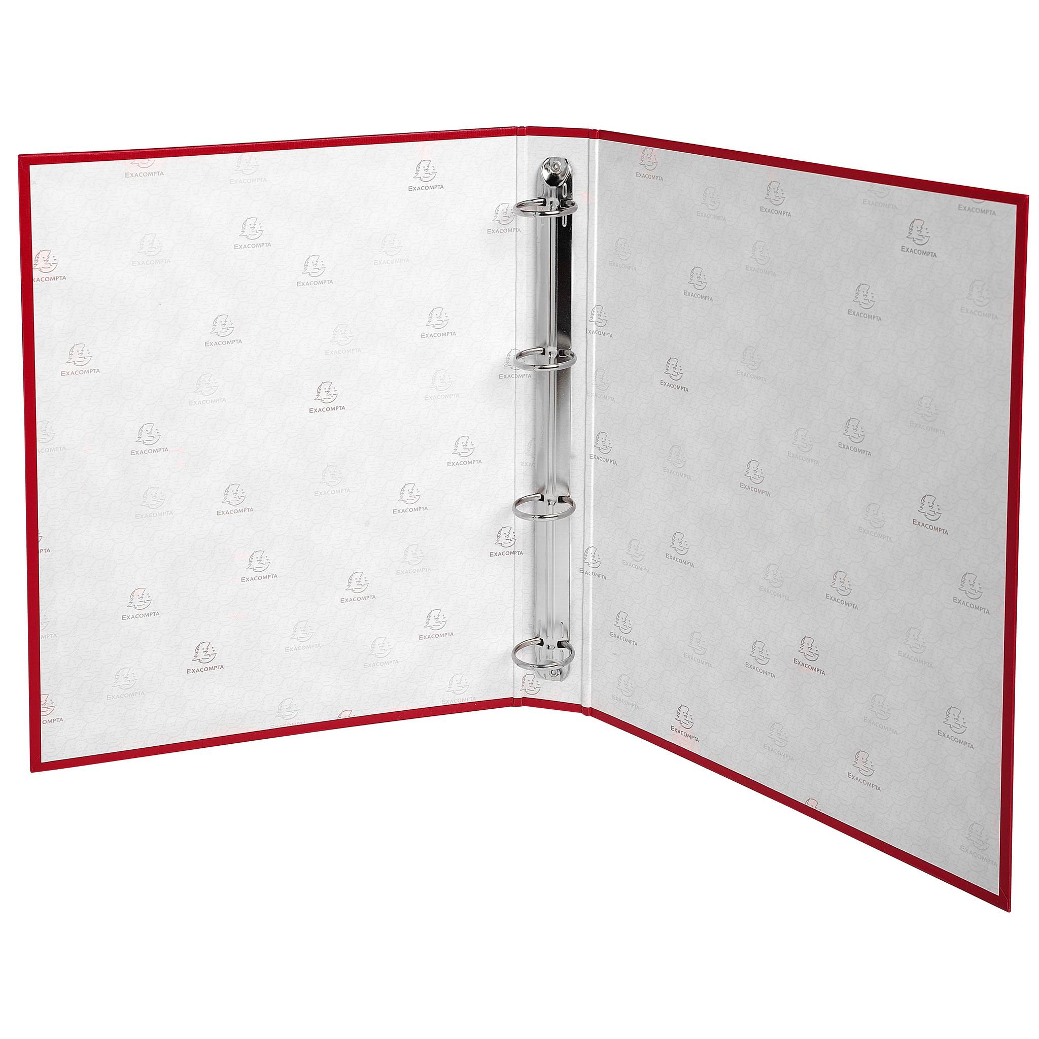Exacompta 20x Ringbuch PP 18mm 4Ring 30mm Rücken 40mm 32x26cm A4 Rot 51375E
