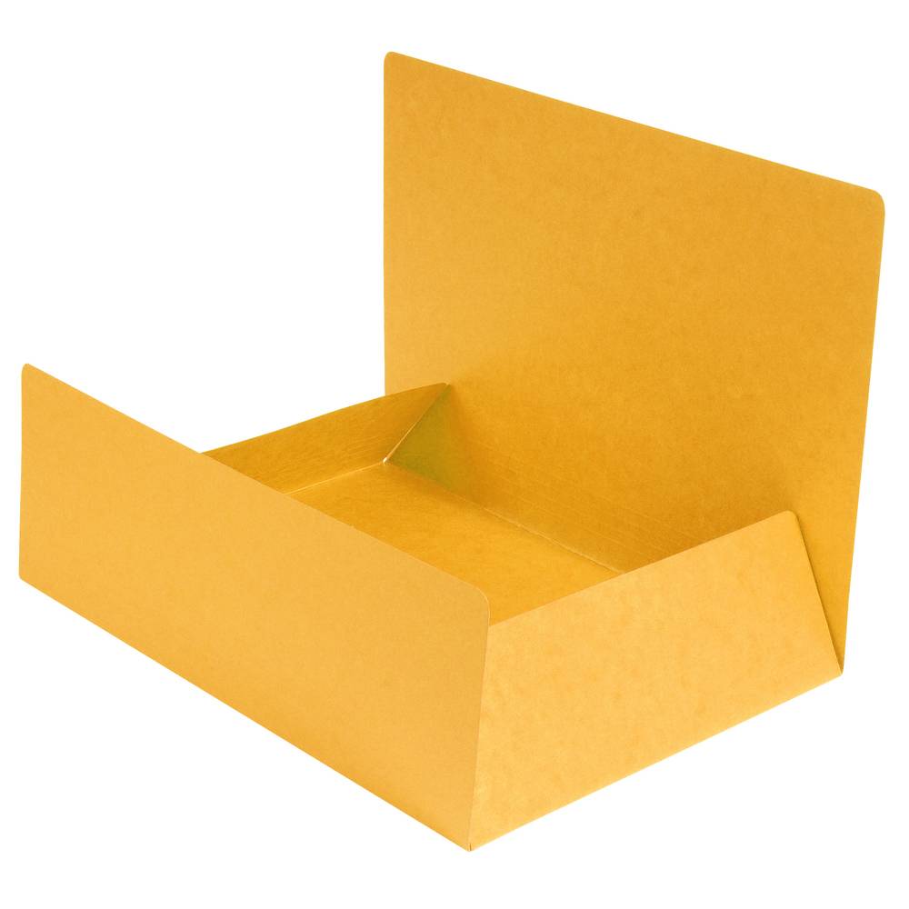 Exacompta 25x Aktenmappe +3 Klappen ohne Gummizug, Karton, A4, Gelb, 56404E