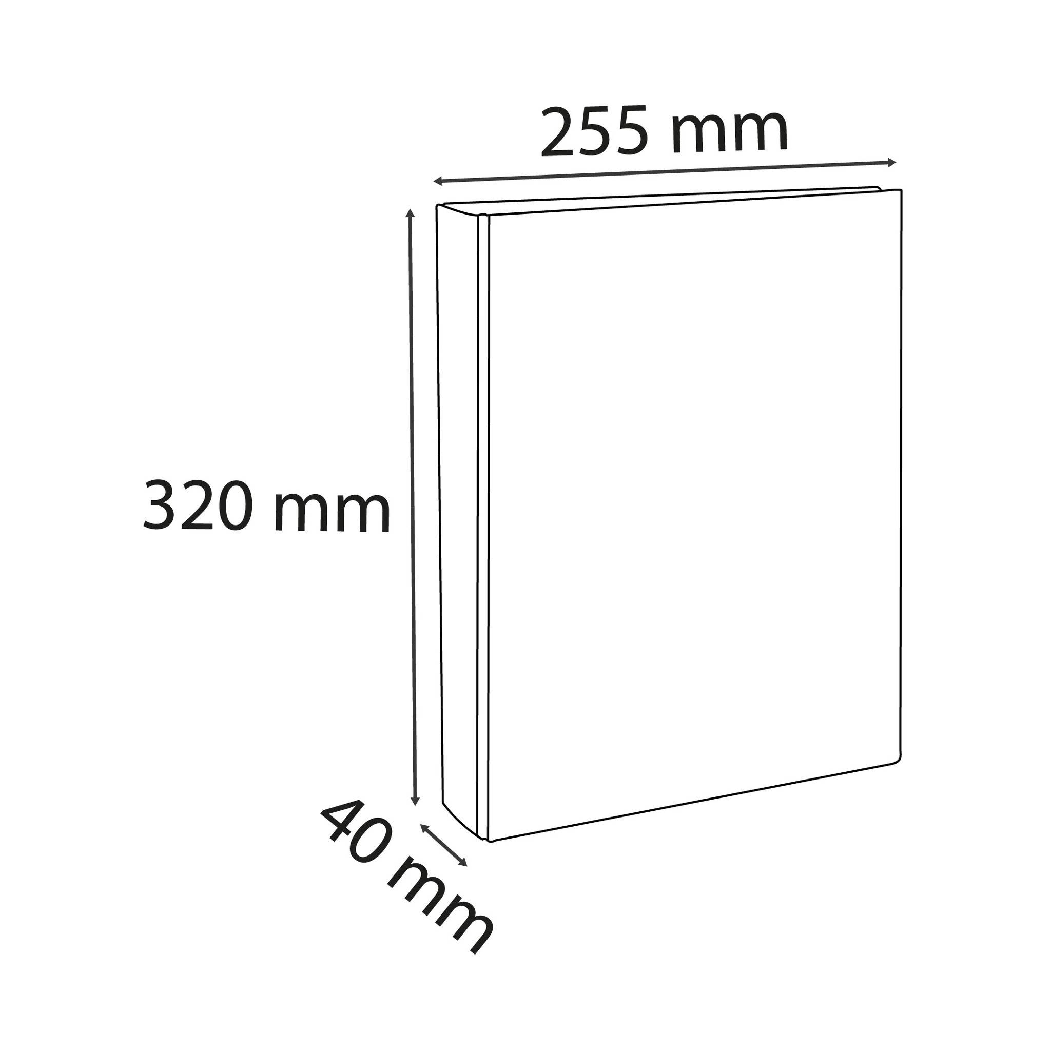 Exacompta 10x Ringbuch Karton 18mm PP 4Ring 25mm Rücken 40mm A4 Grün 51383E