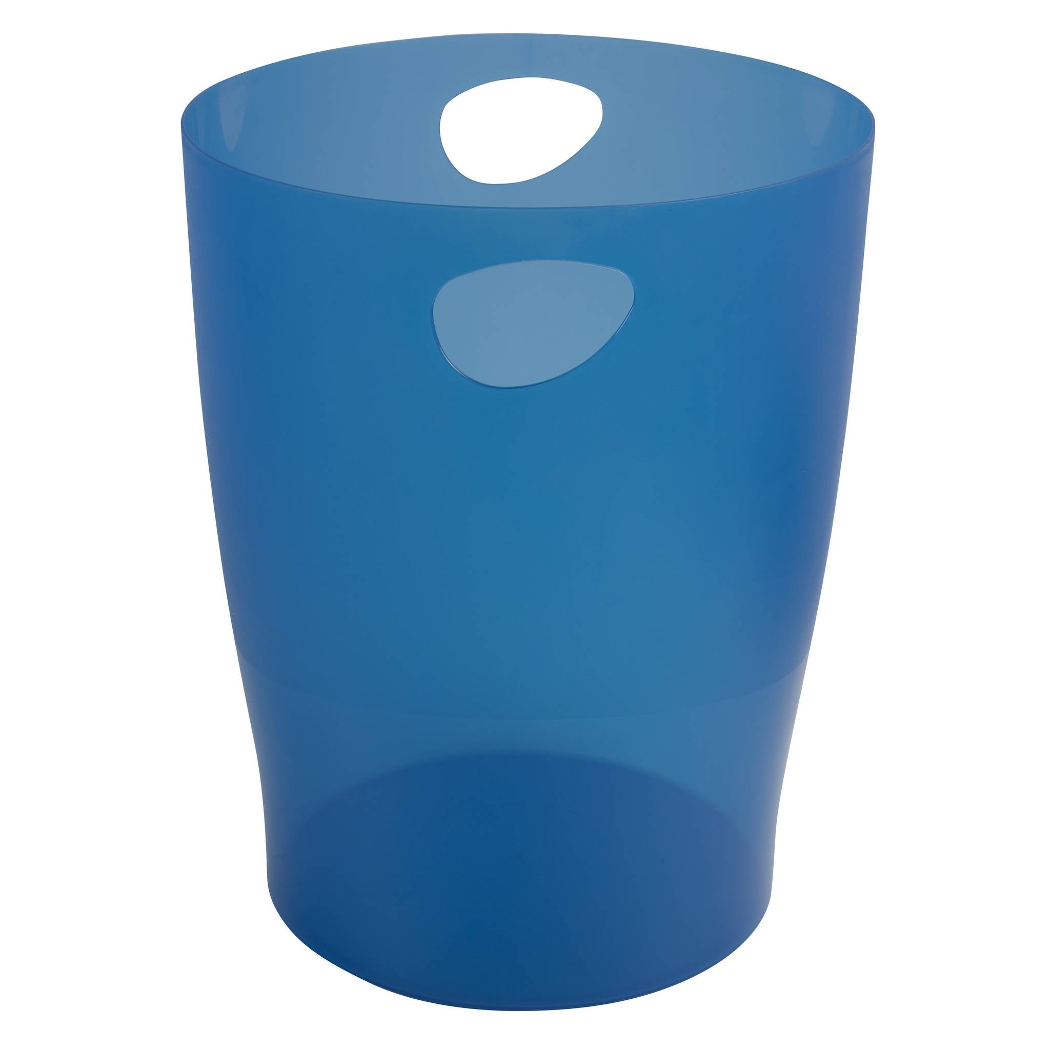Exacompta 8x Papierkorb Ecobin, 15 Liter, Chromaline - Königsblau - 45360D