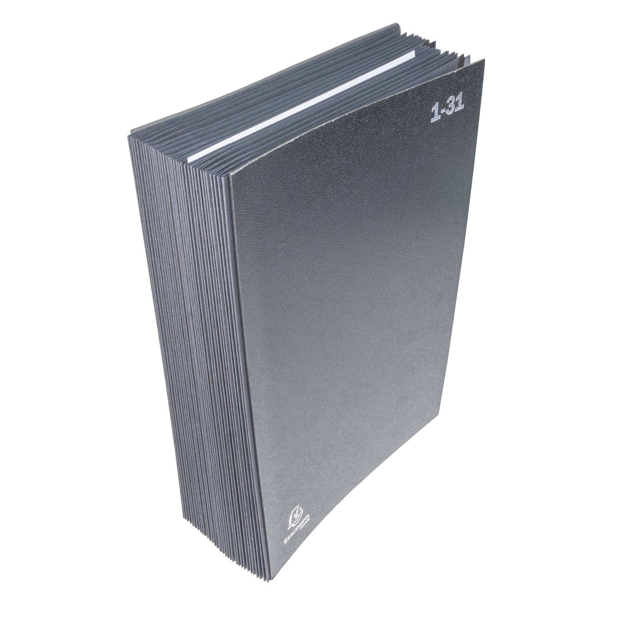 Exacompta 6x Pultordner Ordnungsmappe 32 Fächern RCKarton 1-31 A4 Schwarz 57032E