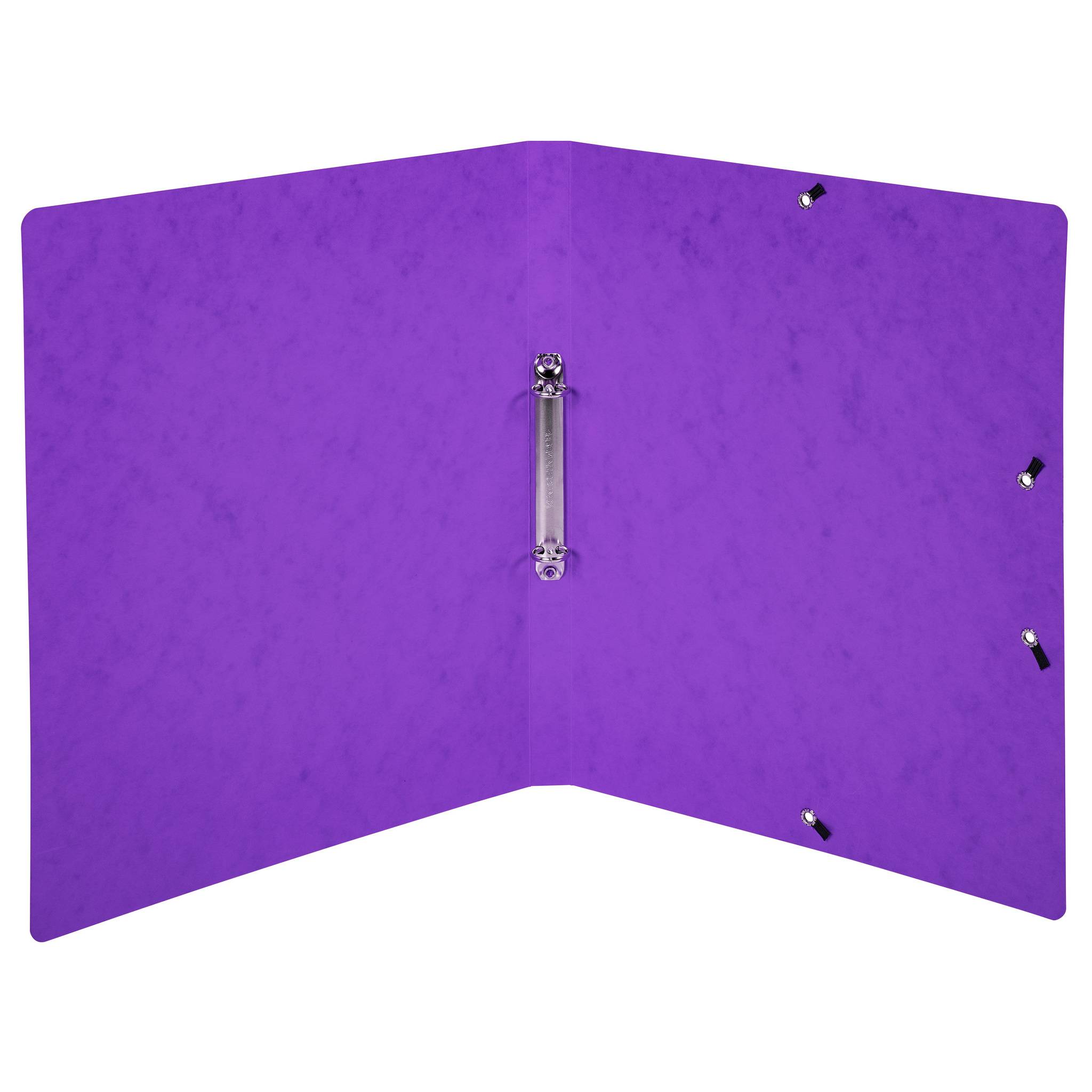 Exacompta 10x Ringhefter A4, 2 Ringe 15mm, Karton, bedruckt, Violett, 542558E