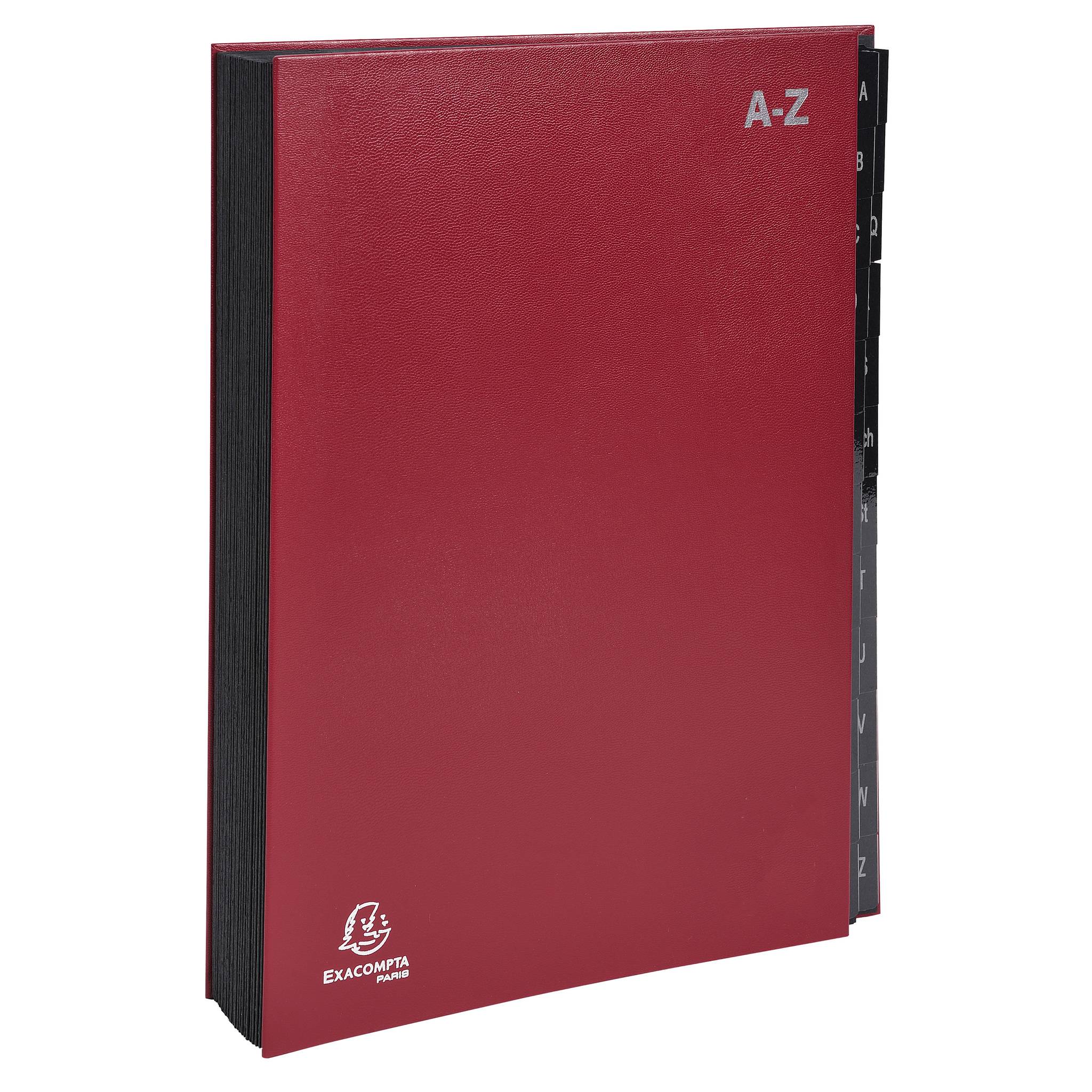 Exacompta 8x Pultordner Ordnungsmappe 24 Fächern RC-Karton A-Z A4 Rot 57225E