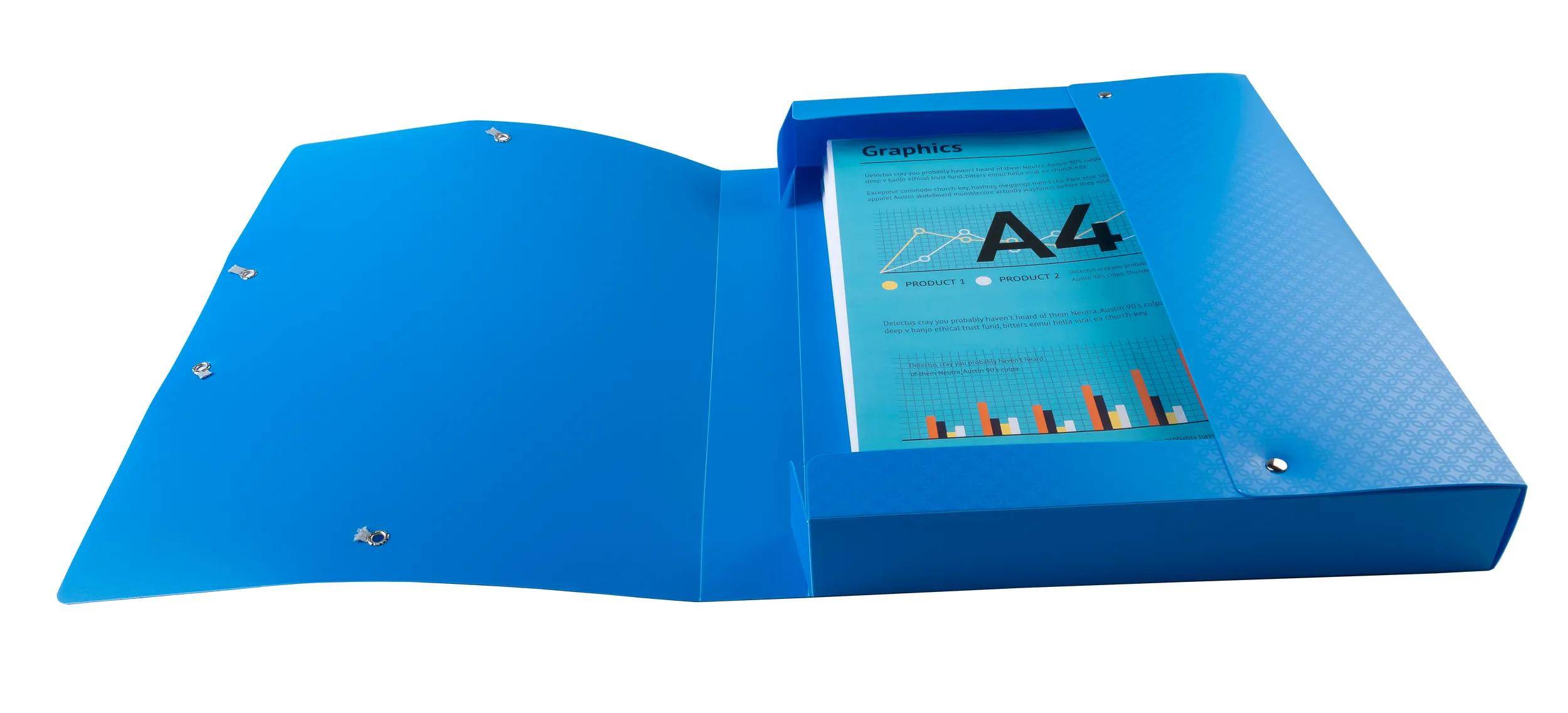 Exacompta 8x Archivbox A4 Polypropylen, Rücken 40mm, Young, sortiert, 59190E