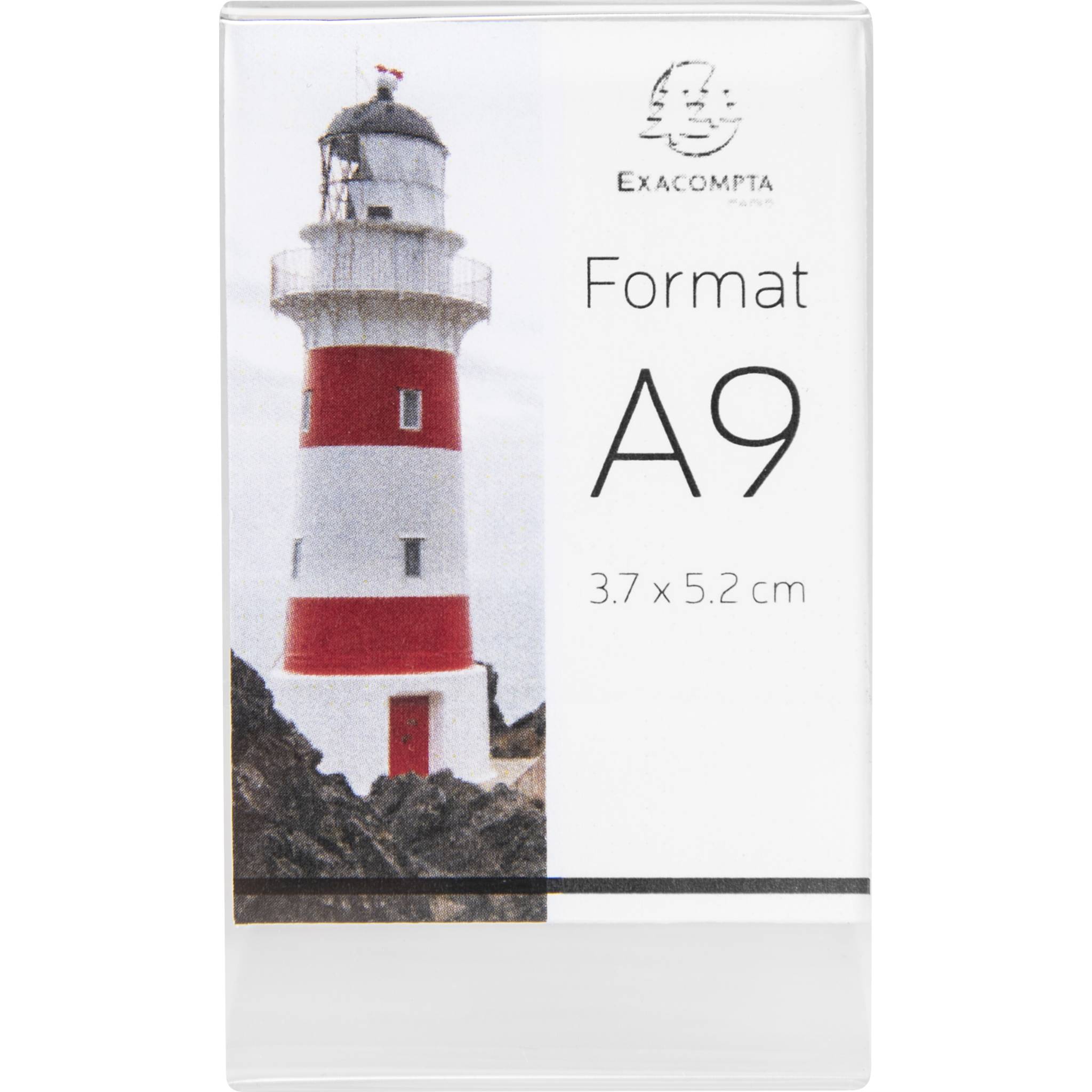 Exacompta 20x Set + 10 Tischaufstellern A9 Hochformat Exacryl Kristall 89058HD