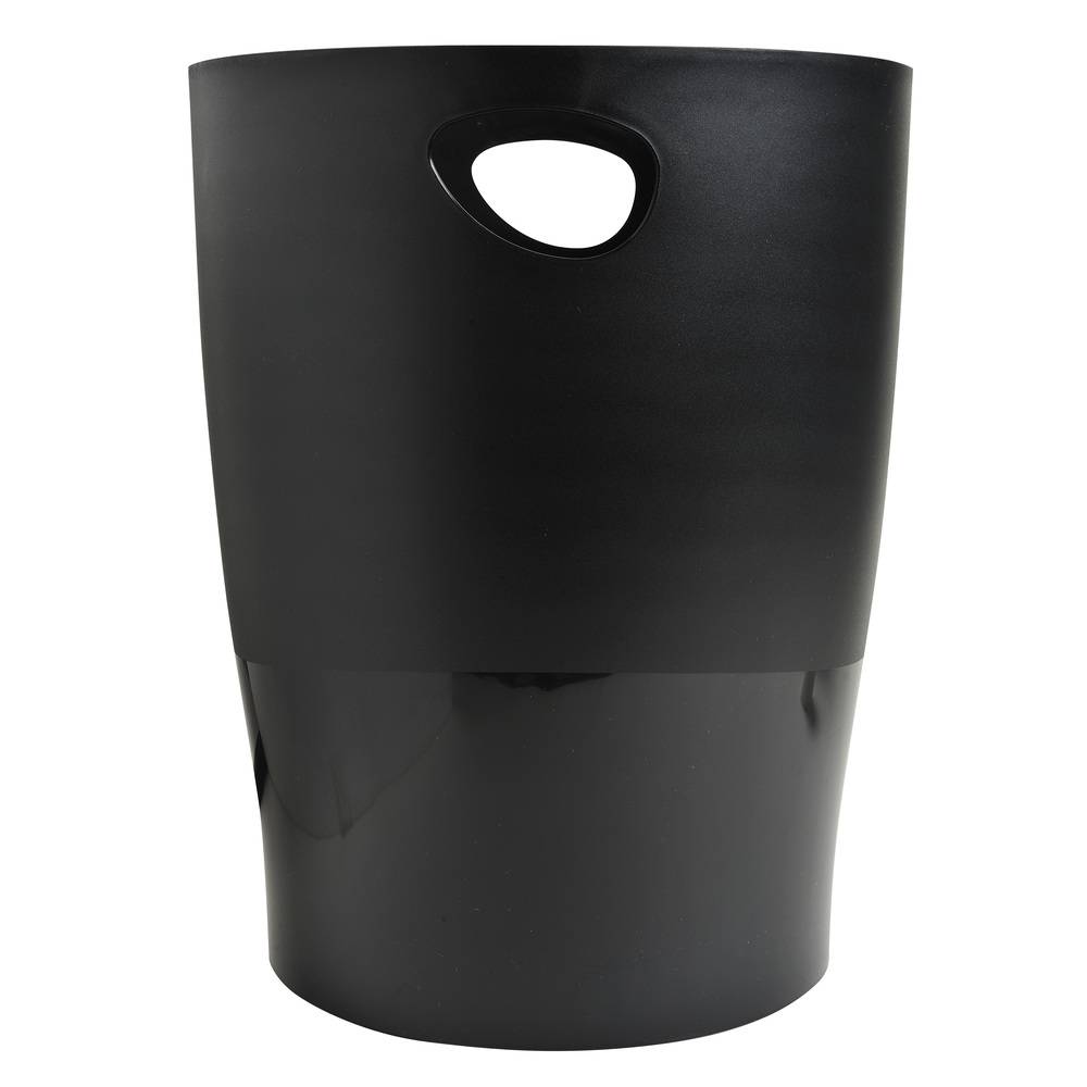 Exacompta 8x Papierkorb Ecobin, 15 Liter, ECOBlack - Schwarz - 453014D