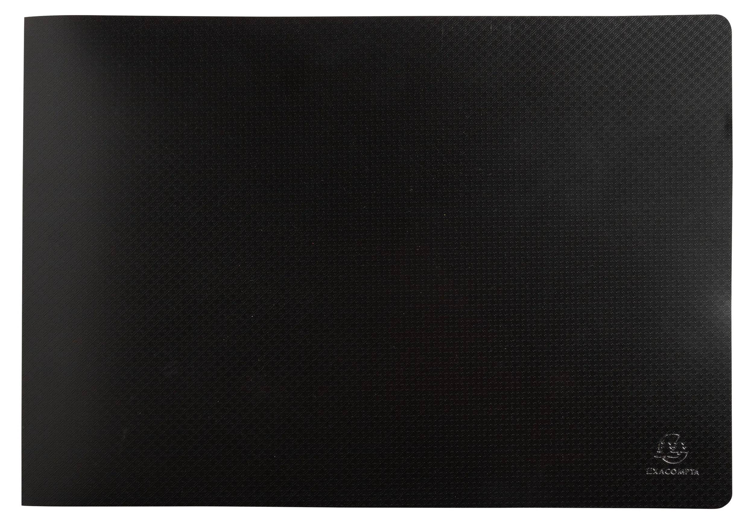 Exacompta 5x Sichtmapppen A3, PP mittelstark, 20 Hüllen, Opak - Schwarz - 86530E