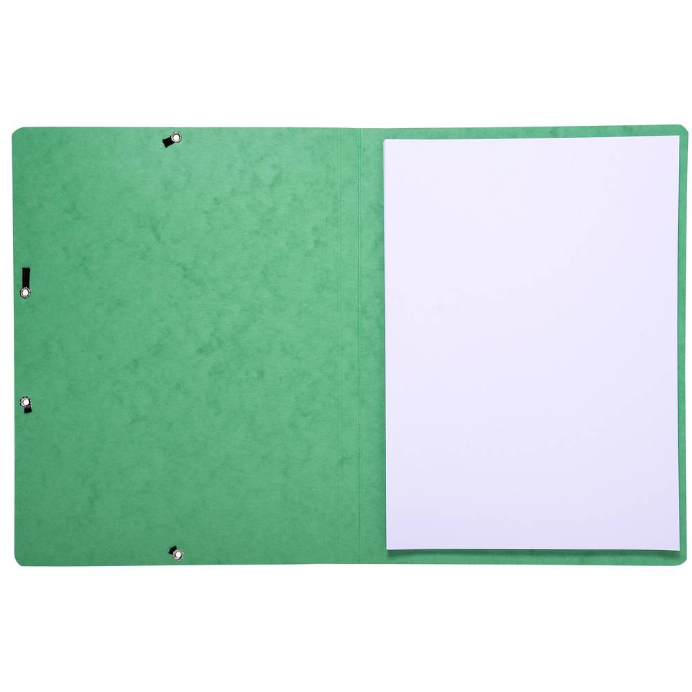 Exacompta 50x Eckspannmappe + Gummizug ohne Klappen, Karton, A4, Grün, 55413E