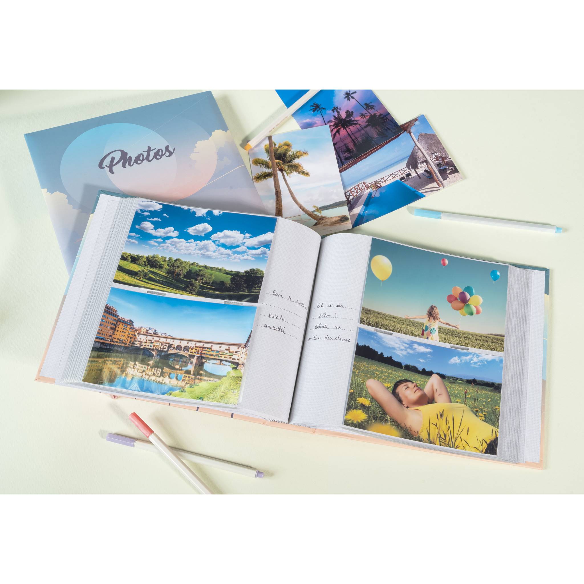 Exacompta 6x Einsteckalbum SUNSET 22,5x32,5 cm für 300 Fotos - Motiv - 62333E
