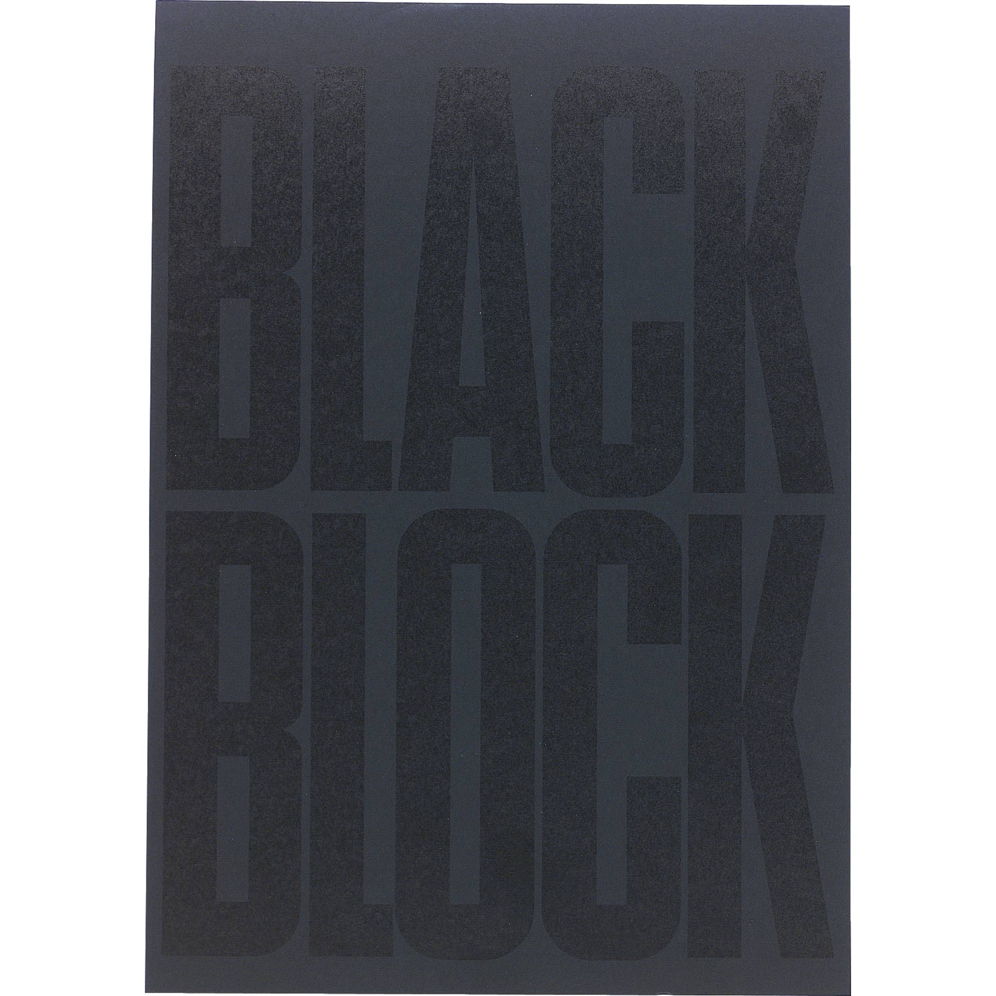Exacompta 5x Black Block 70 Blatt gelbem Papier kariert A4 Schwarz 5700E