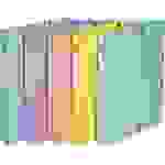 Exacompta 59560E 8x Archivbox aus beschichtetem Karton, Rücken 40mm, Colorspan-Karton, Serie Aquarel - A4 - Farben sortiert