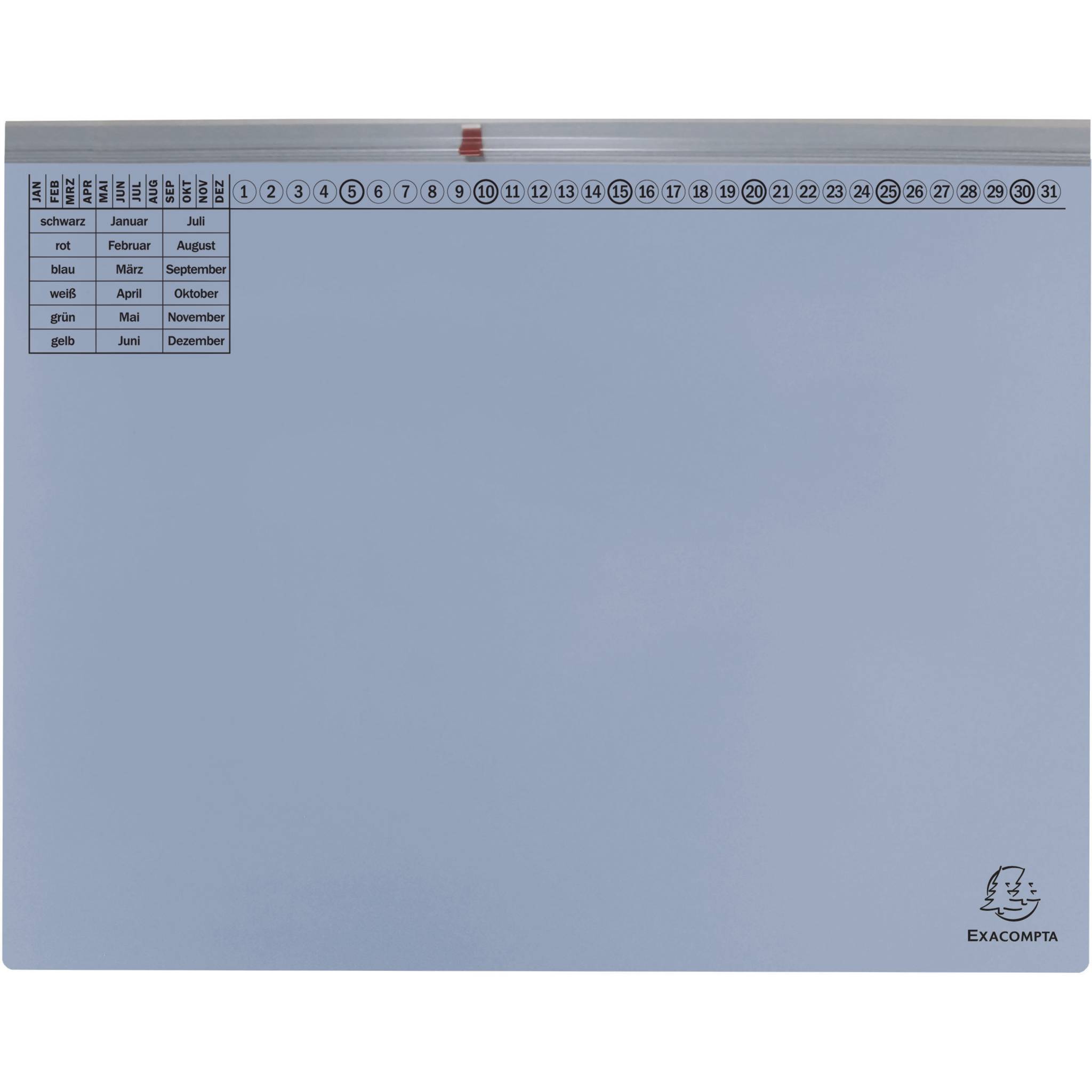 Exacompta 25x Exaflex, Kanzlei Hängehefter, 1x Abheft, Rechts, Hellblau, 370206B