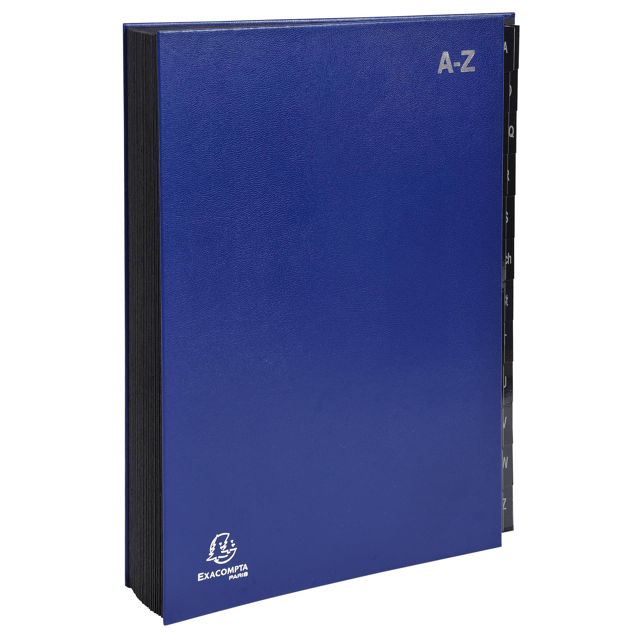Exacompta 8x Pultordner Ordnungsmappe 24 Fächern RC-Karton A-Z A4 Blau 57222E