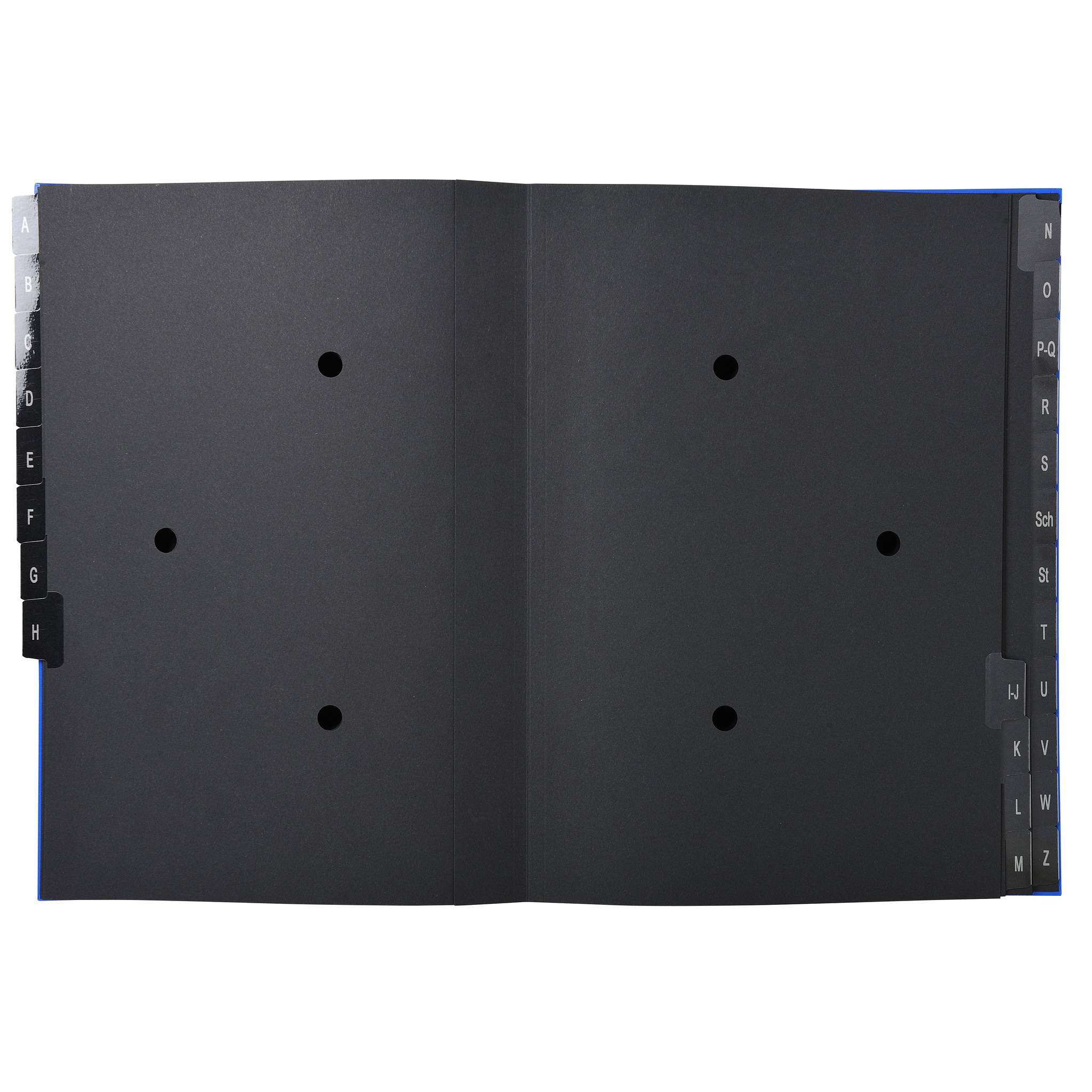 Exacompta 8x Pultordner Ordnungsmappe 24 Fächern RC-Karton A-Z A4 Blau 57222E