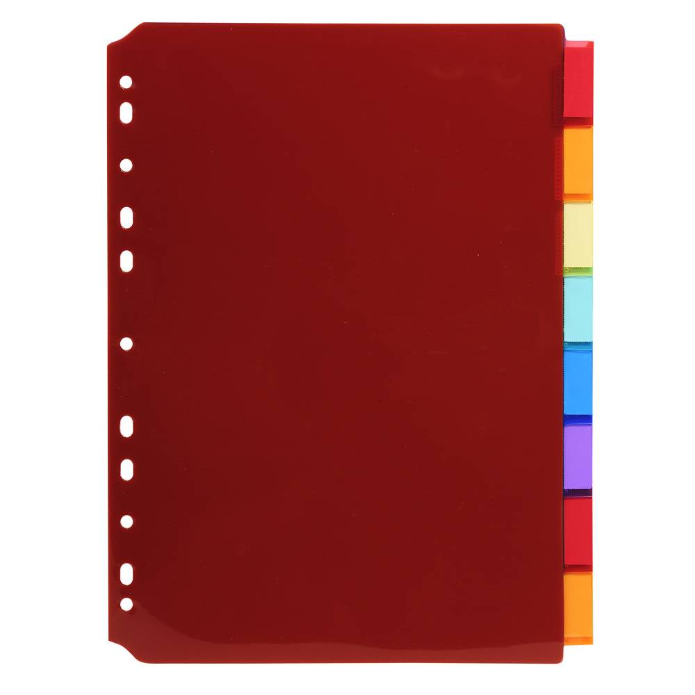 Exacompta 10x Register PP transluzent 200µ, 8-teilig, für DIN A4 - 3908E