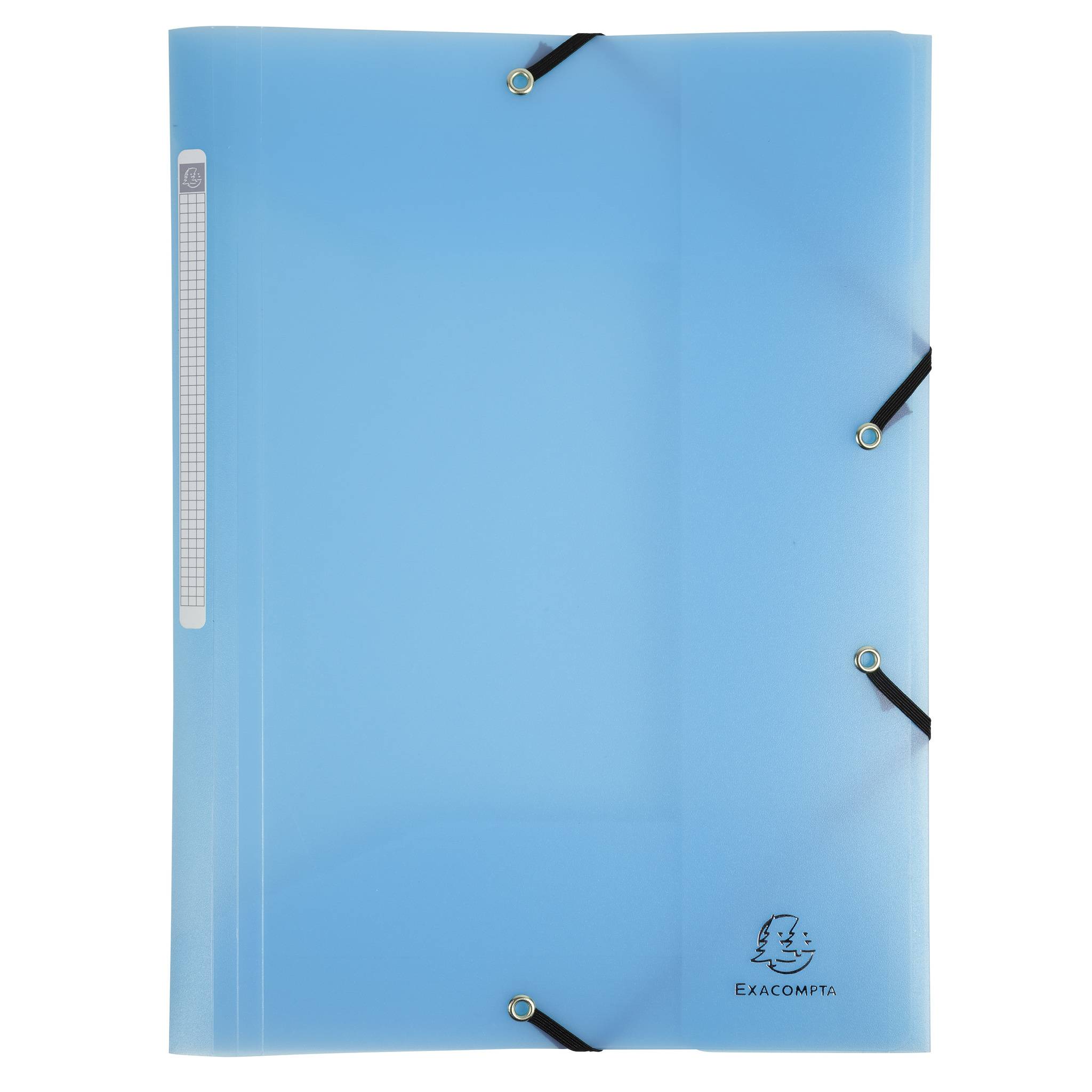 Exacompta 25x Sammelmappe A4 + Gummizug, 3 Klappen, PP, sortiert, 55170E