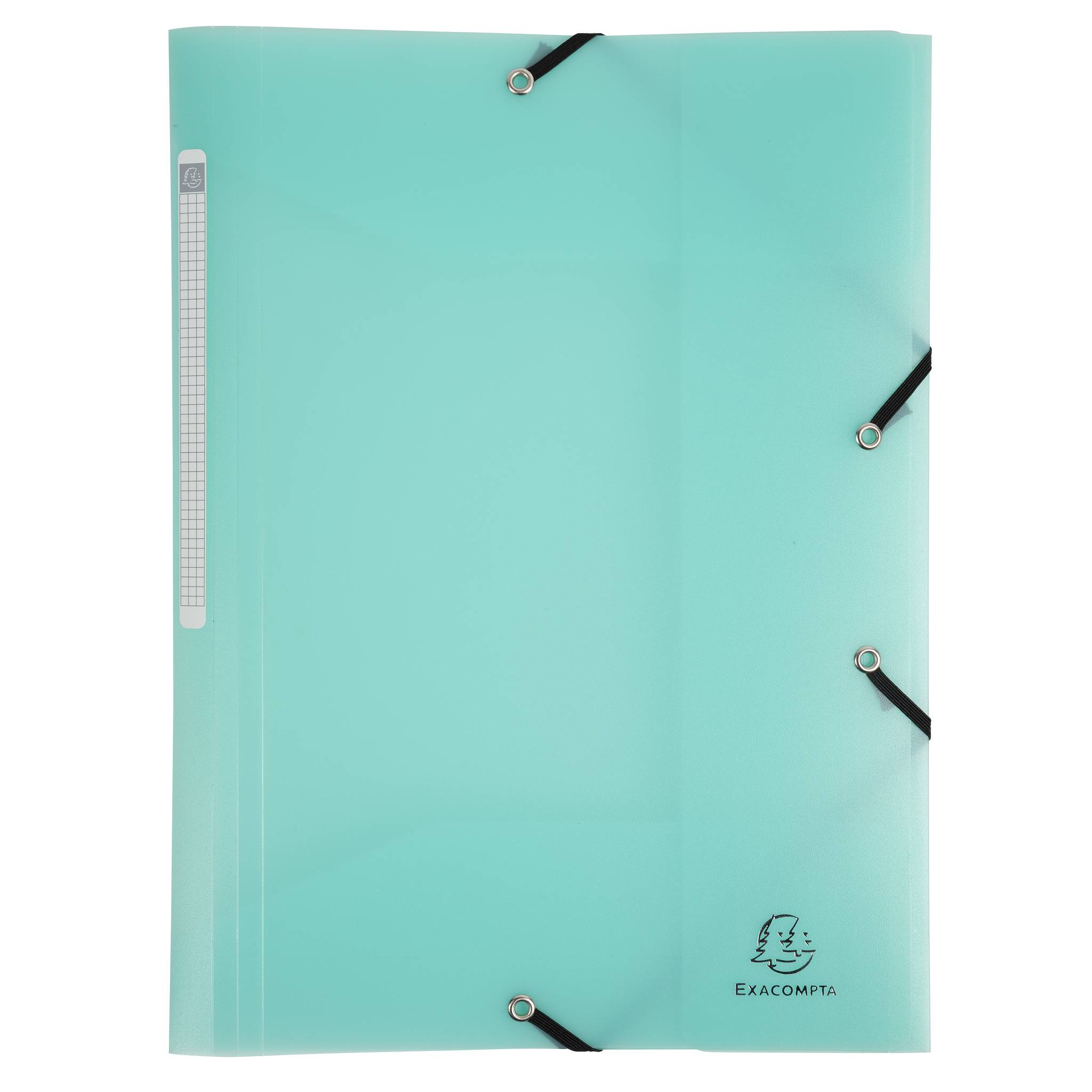 Exacompta 25x Sammelmappe A4 + Gummizug, 3 Klappen, PP, sortiert, 55170E