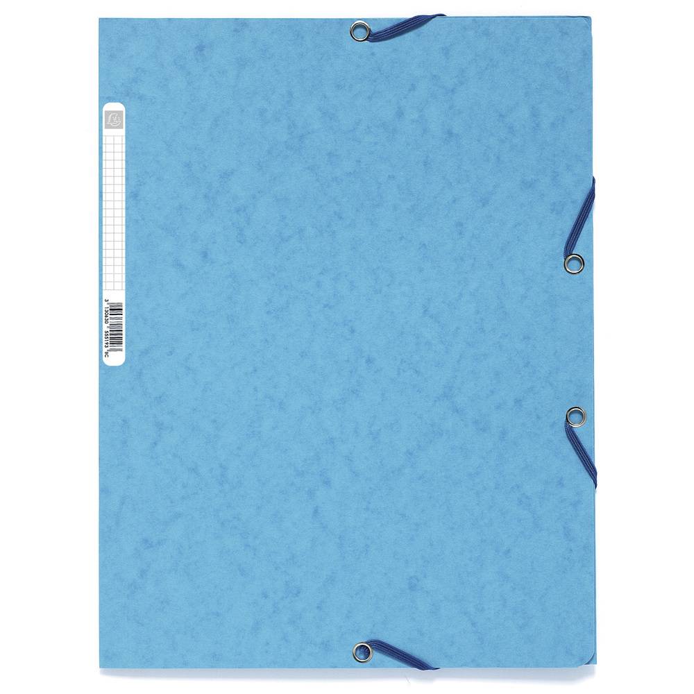 Exacompta 50x Sammelmappe +Gummizug 3 Klappen Etikett Karton A4 sortiert 55500E