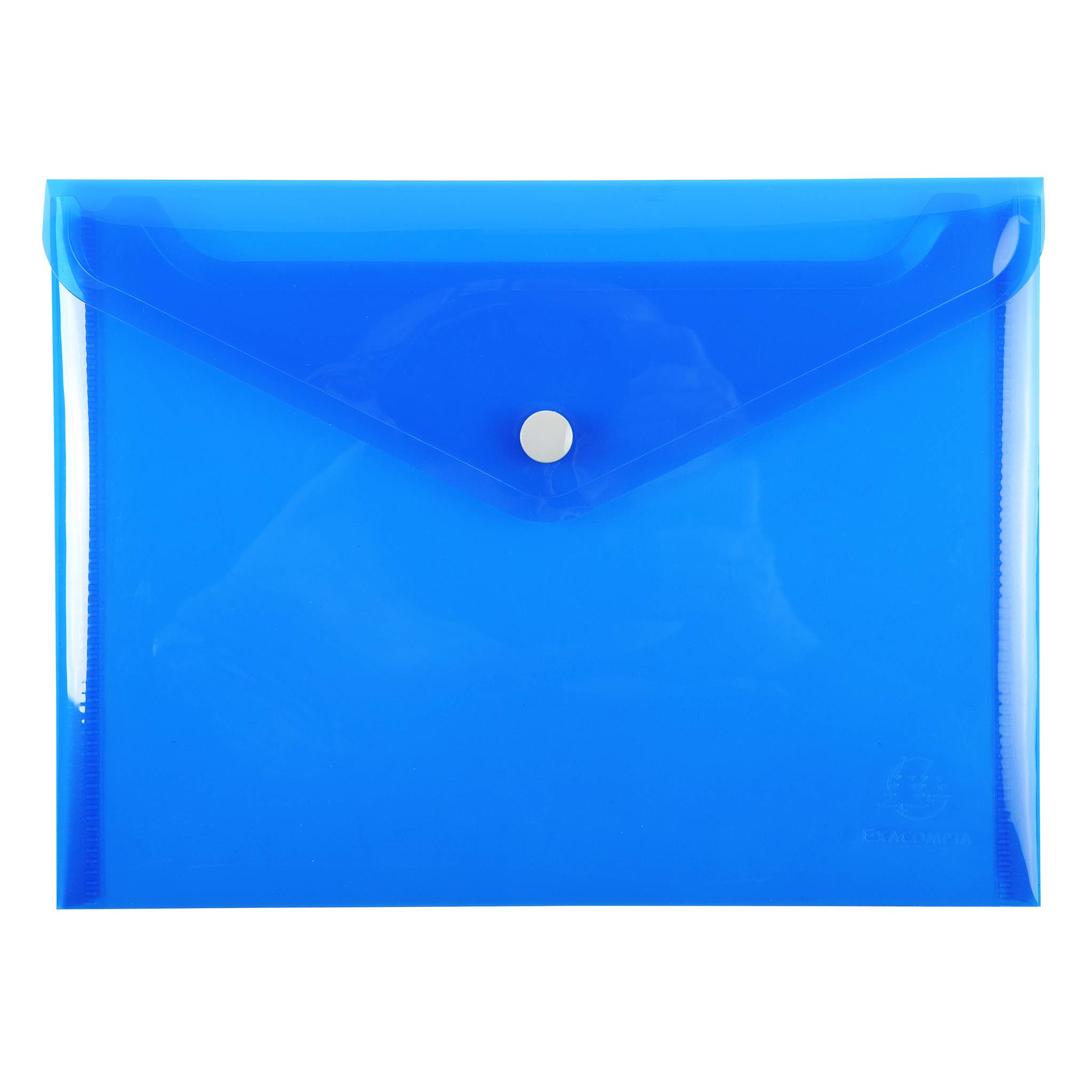 Exacompta 30x Tasche mit Druckknopf Iderama aus PP - Farben sortiert - 34440E
