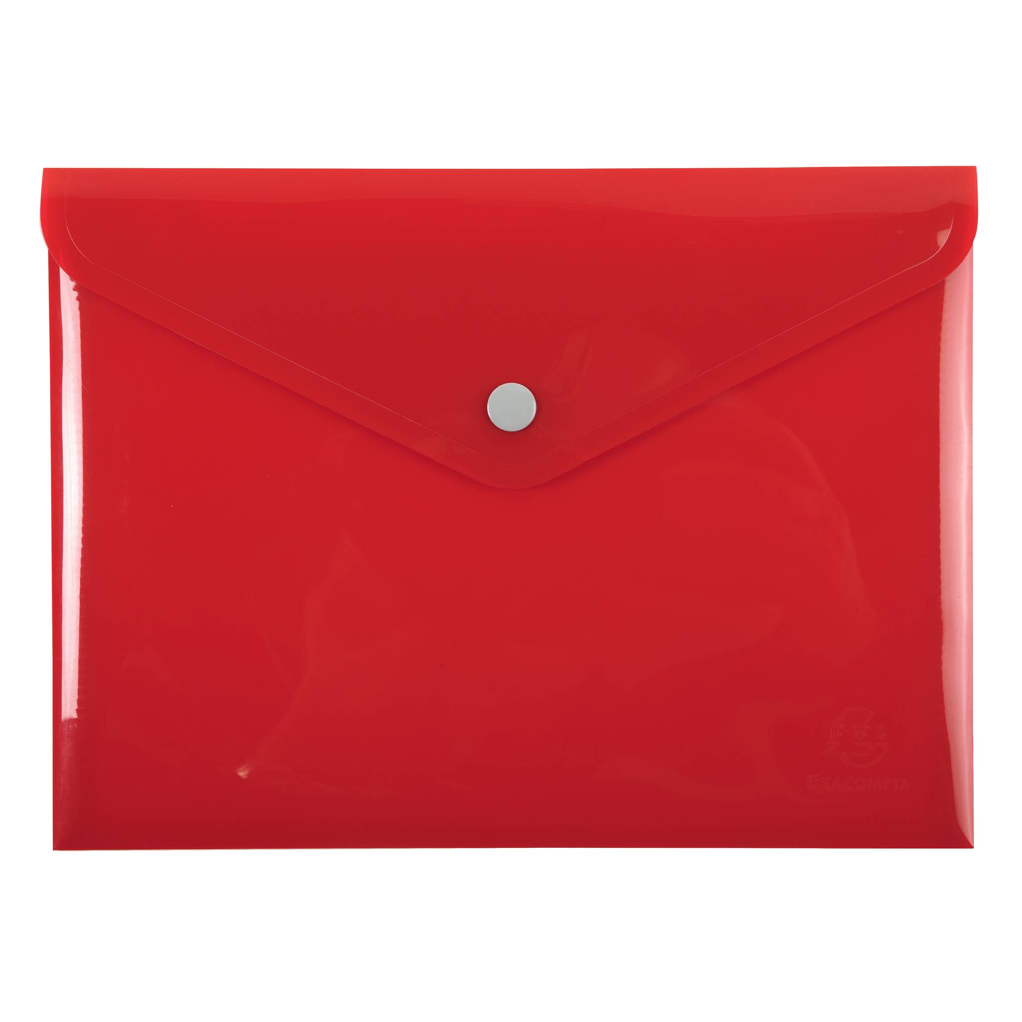 Exacompta 30x Tasche mit Druckknopf Iderama aus PP - Farben sortiert - 34440E