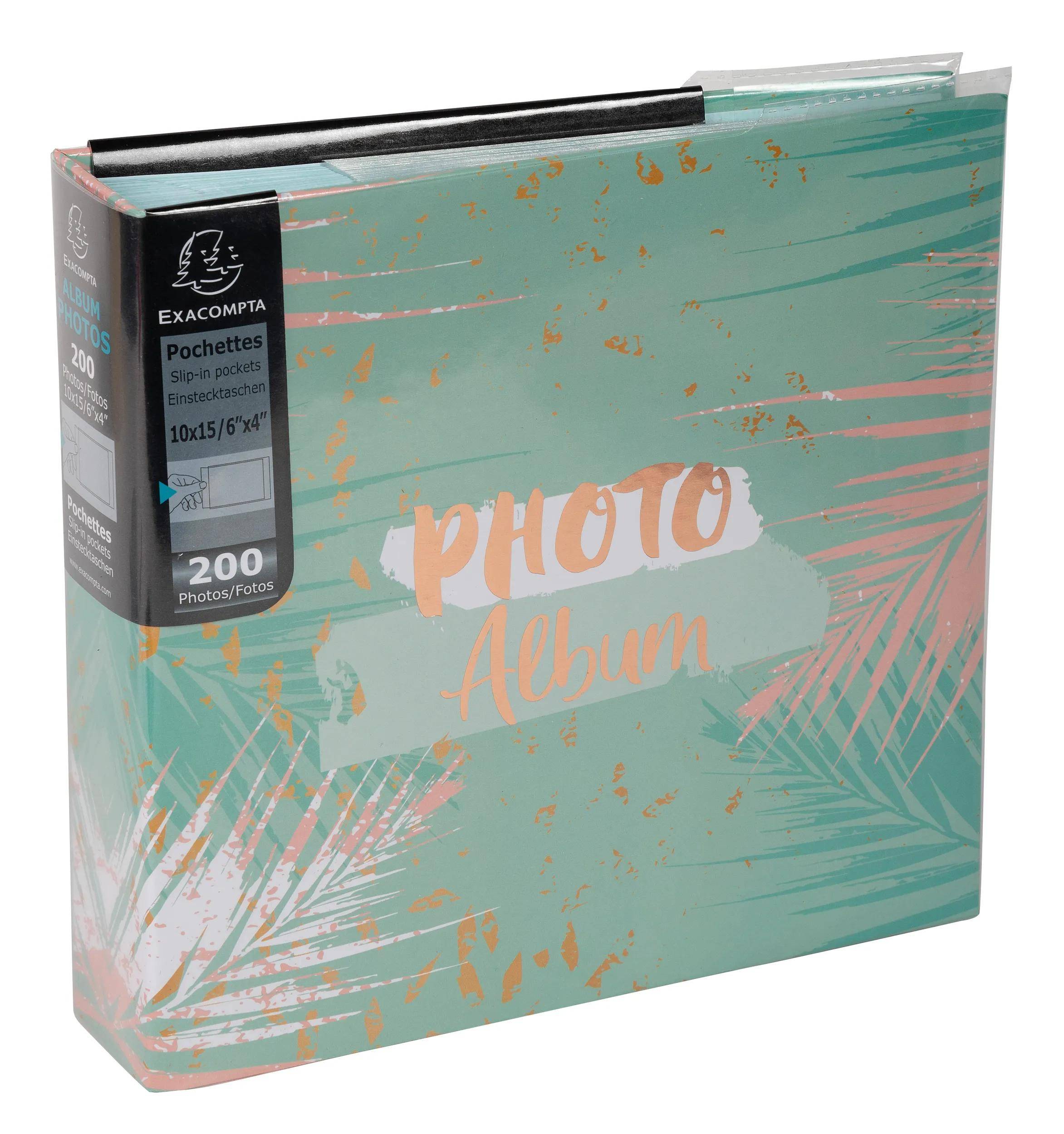 Exacompta 2x Einsteckalbum 200 Fotos 10x15cm 225x22cm Motiv 62222E