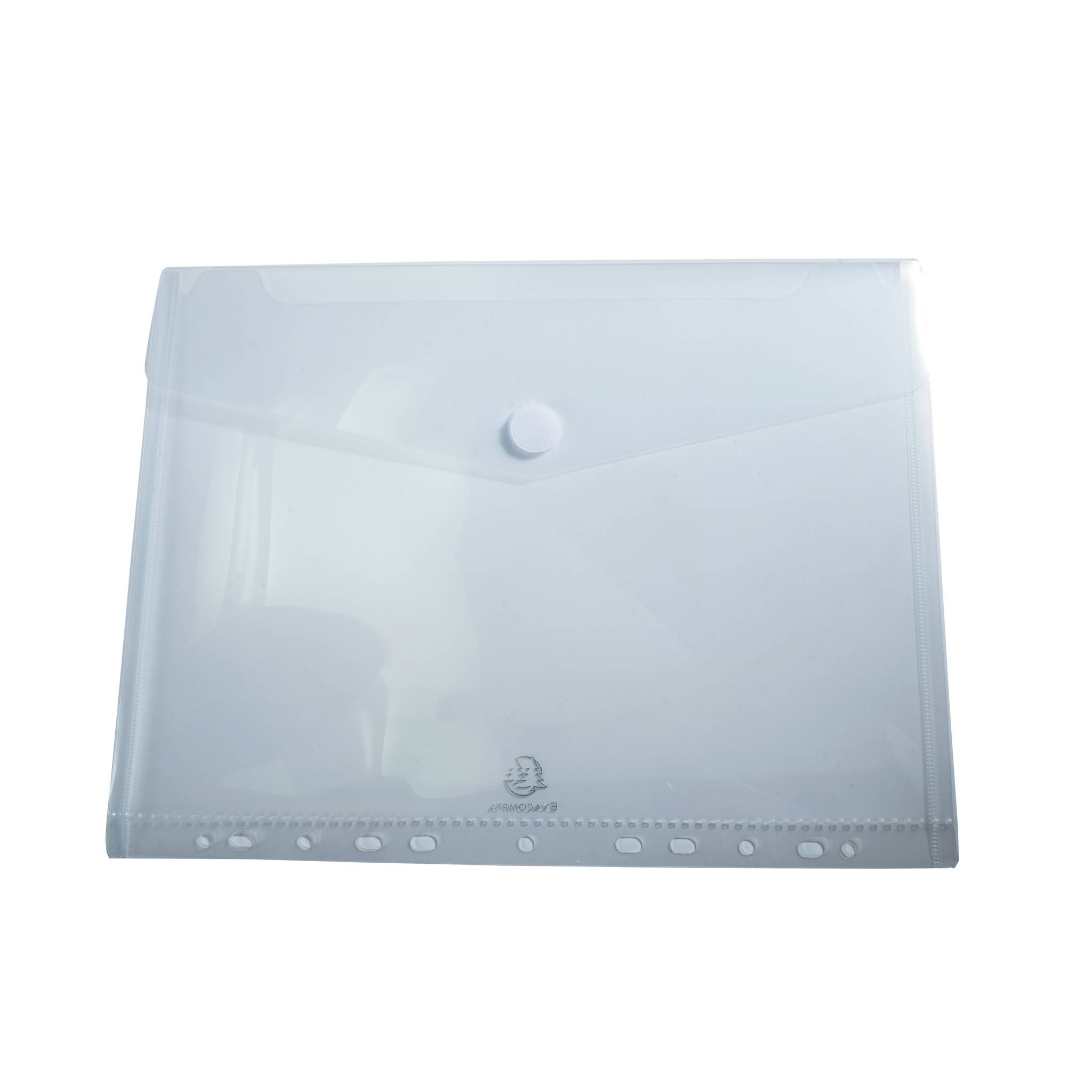 Exacompta 10x 5 verschließbaren Prospekthüllen PP A4 Transparent 57381E