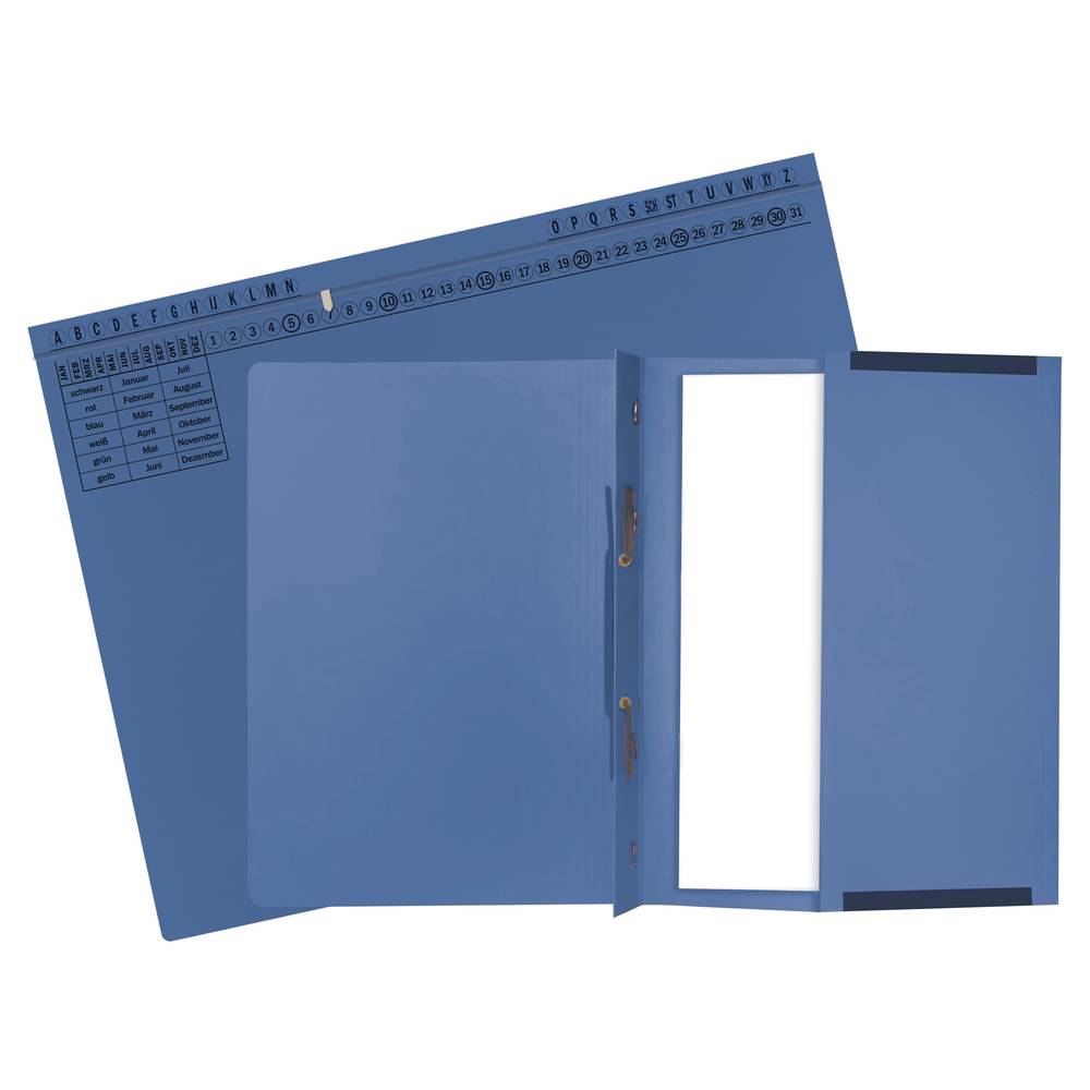 Exacompta 25x Exaflex Standard, Hängehefter mit 1x Abheft, Blau, 371107B