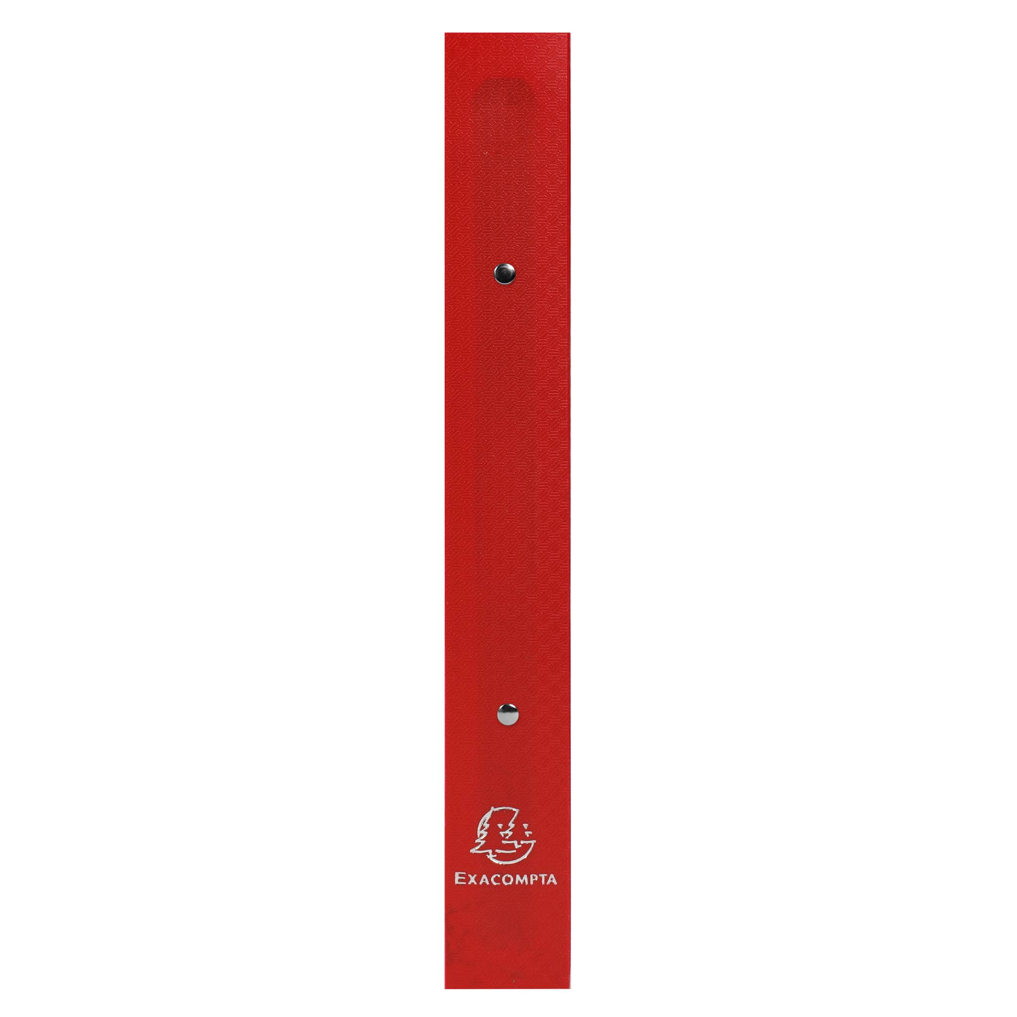 Exacompta 15x Ringbuch PP 700µ 2Ring 30mm Rücken 40mm A4 Überbreite Rot 54695E