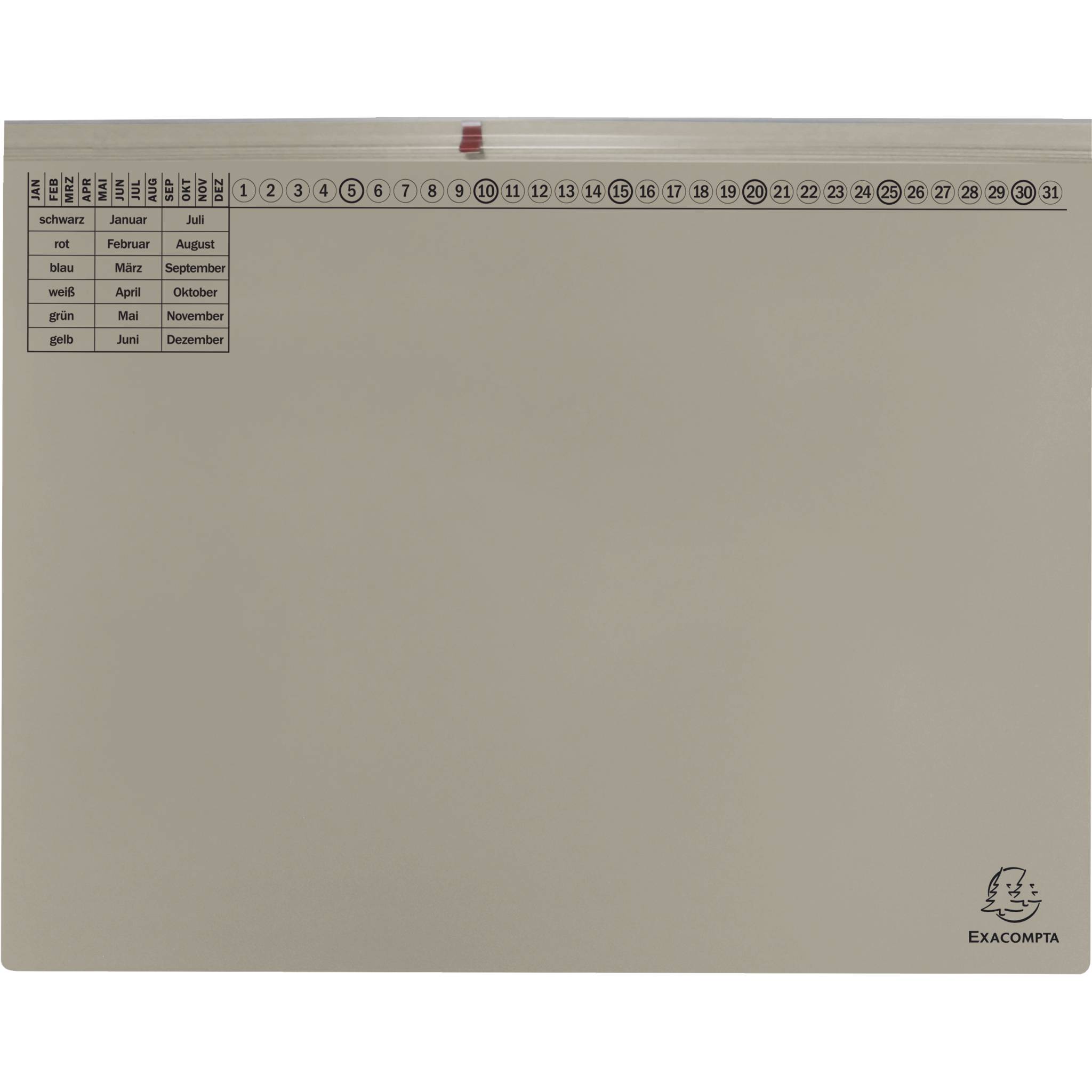 Exacompta 25x Exaflex, Kanzlei Hängehefter, 2x Abheft, Links, Grau, 370310B