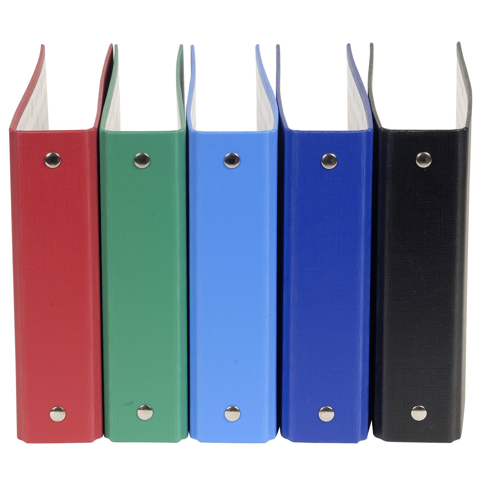Exacompta 10x Ringbuch PP 2Ring 25mm für Karteikarten A6 sortiert 51050E