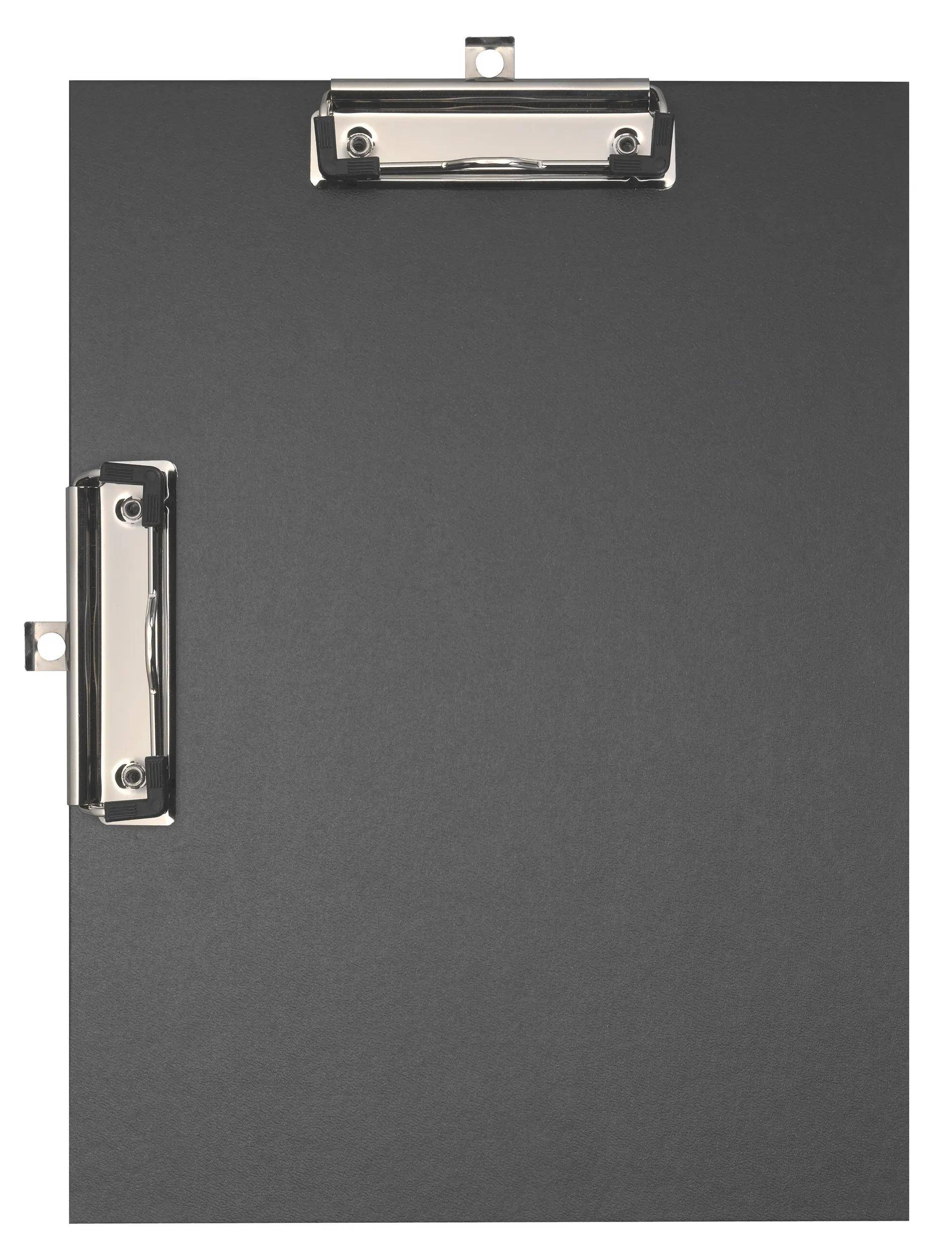 Exacompta 10x Klemmbrett Doppelclip beschichtet Format 23x32cm A4 Schwarz 18271E
