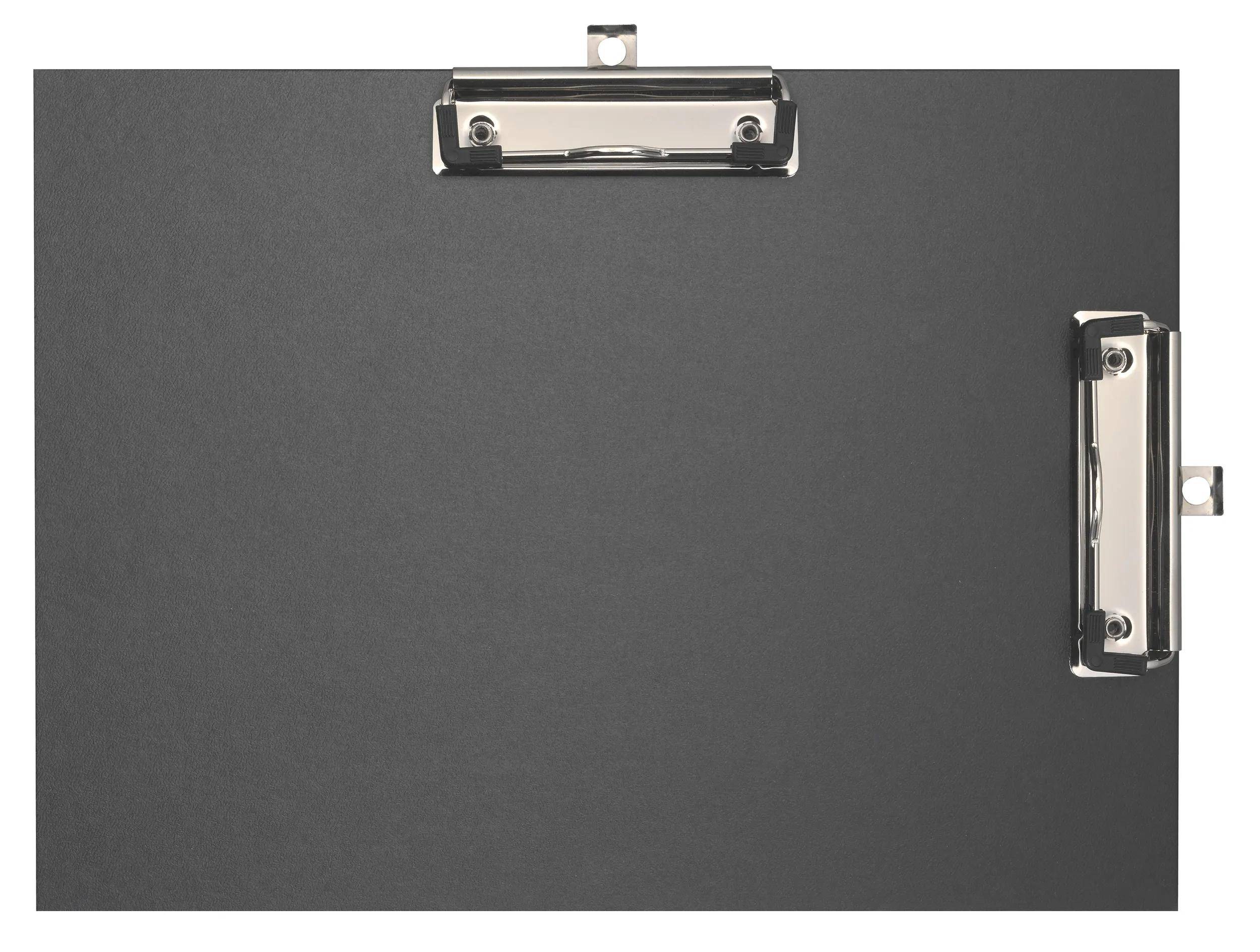 Exacompta 10x Klemmbrett Doppelclip beschichtet Format 23x32cm A4 Schwarz 18271E