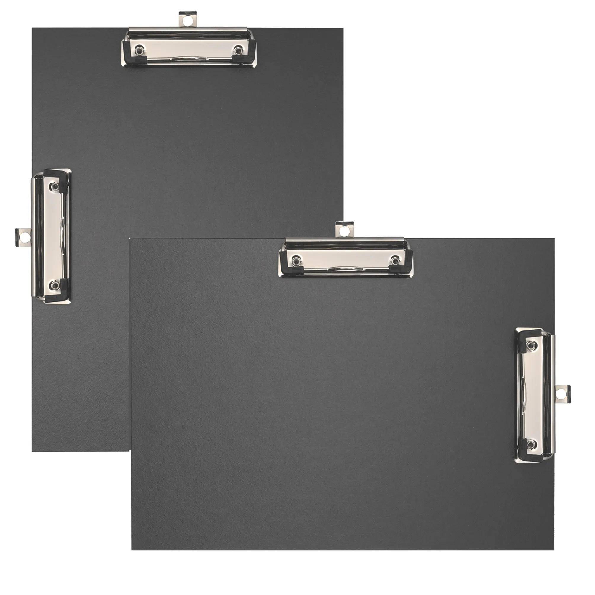 Exacompta 10x Klemmbrett Doppelclip beschichtet Format 23x32cm A4 Schwarz 18271E