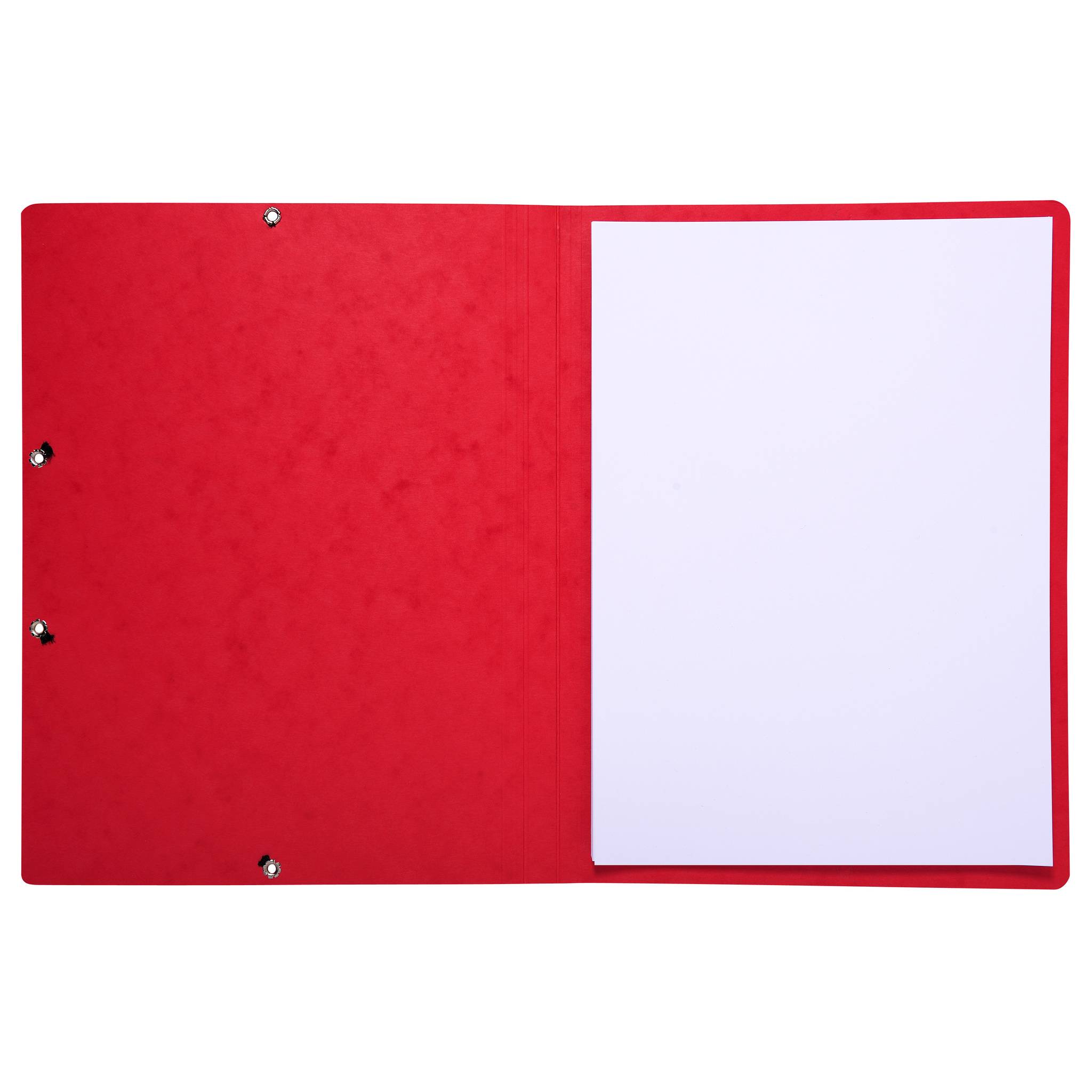 Exacompta 50x Eckspannmappe + Gummizug ohne Klappen, Karton, A4, Rot, 55415E