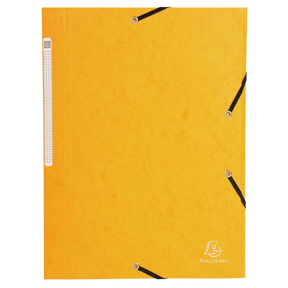 Exacompta 25x Sammelmappe +Gummizug 3 Klappen Karton A4 MAXI sortiert 55950E