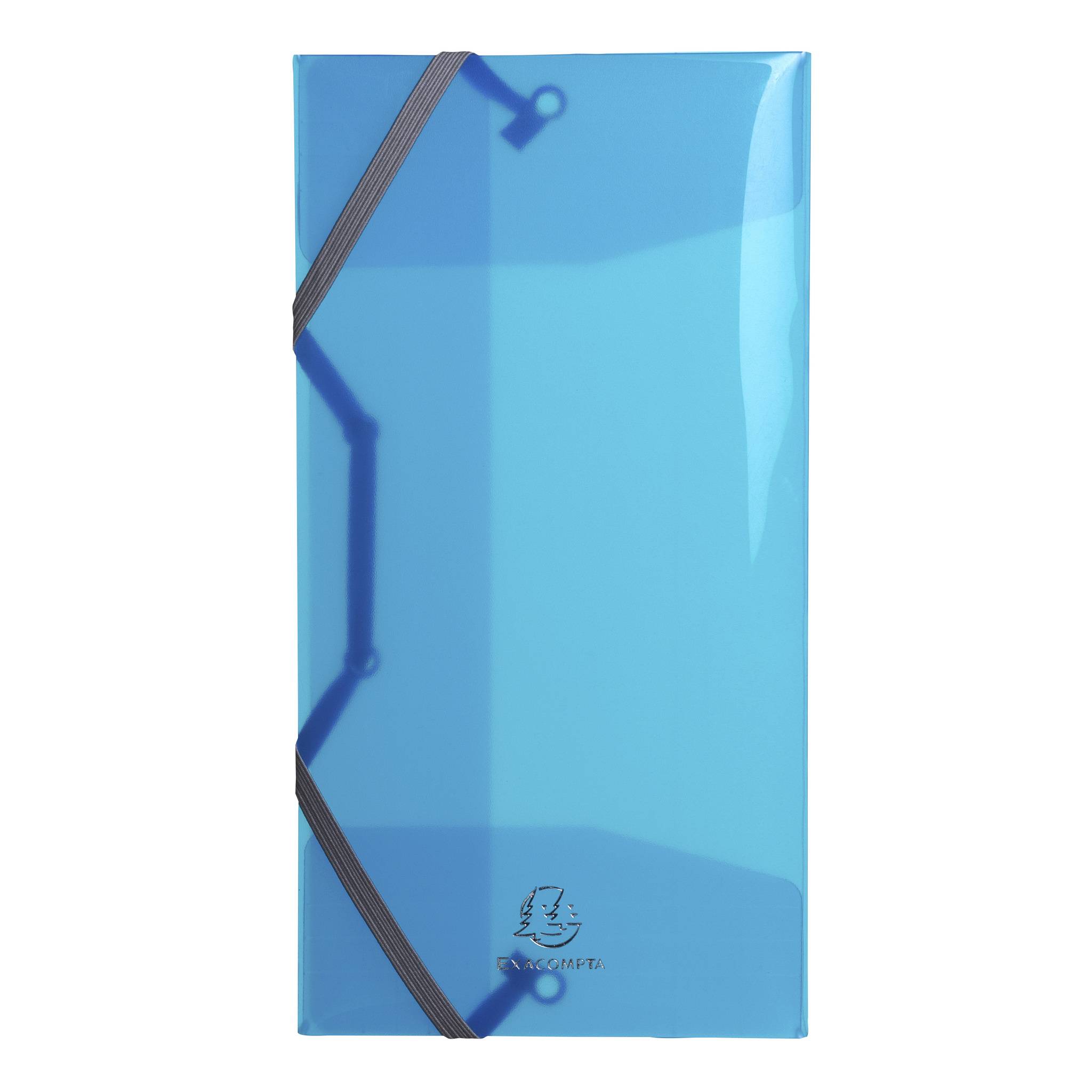 Exacompta 10x Sammelmappe PP 500µ + 3 Klappen Gummizug 235x12cm sortiert 55770E