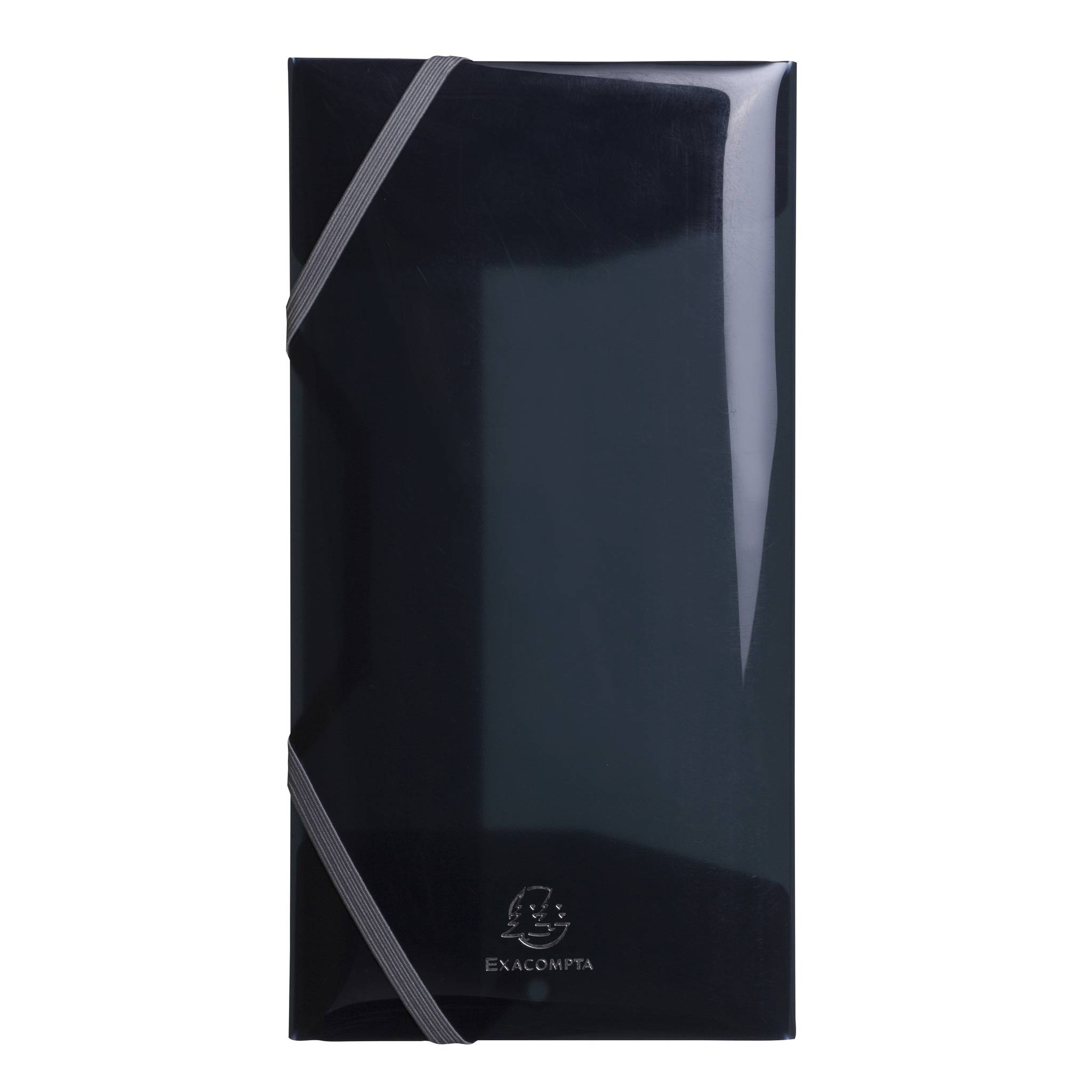 Exacompta 10x Sammelmappe PP 500µ + 3 Klappen Gummizug 235x12cm sortiert 55770E