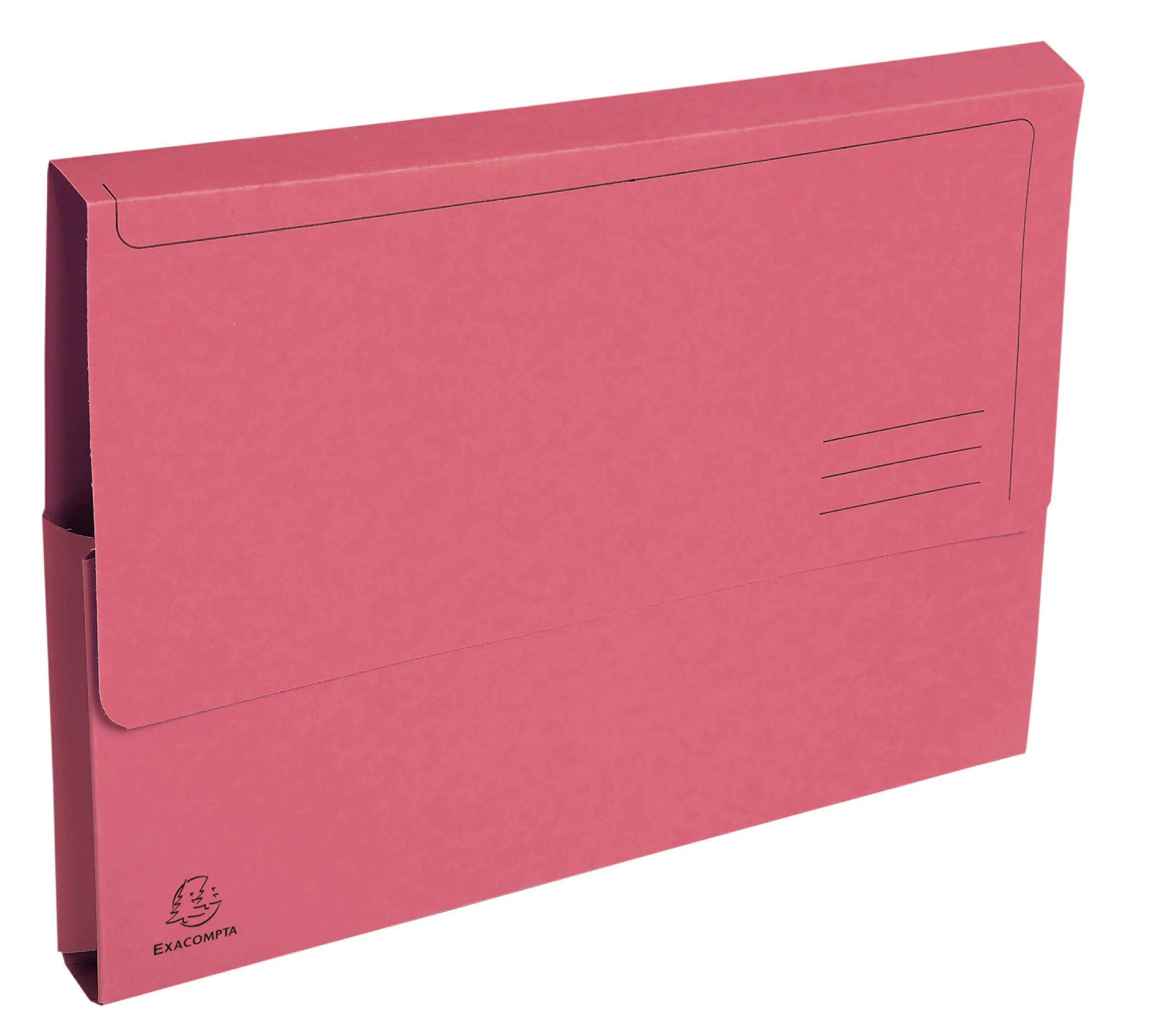 Exacompta 10x Pack 5 Aktenmappe, Verschlußkappe, RC Kart., A4, sortiert, 46971E