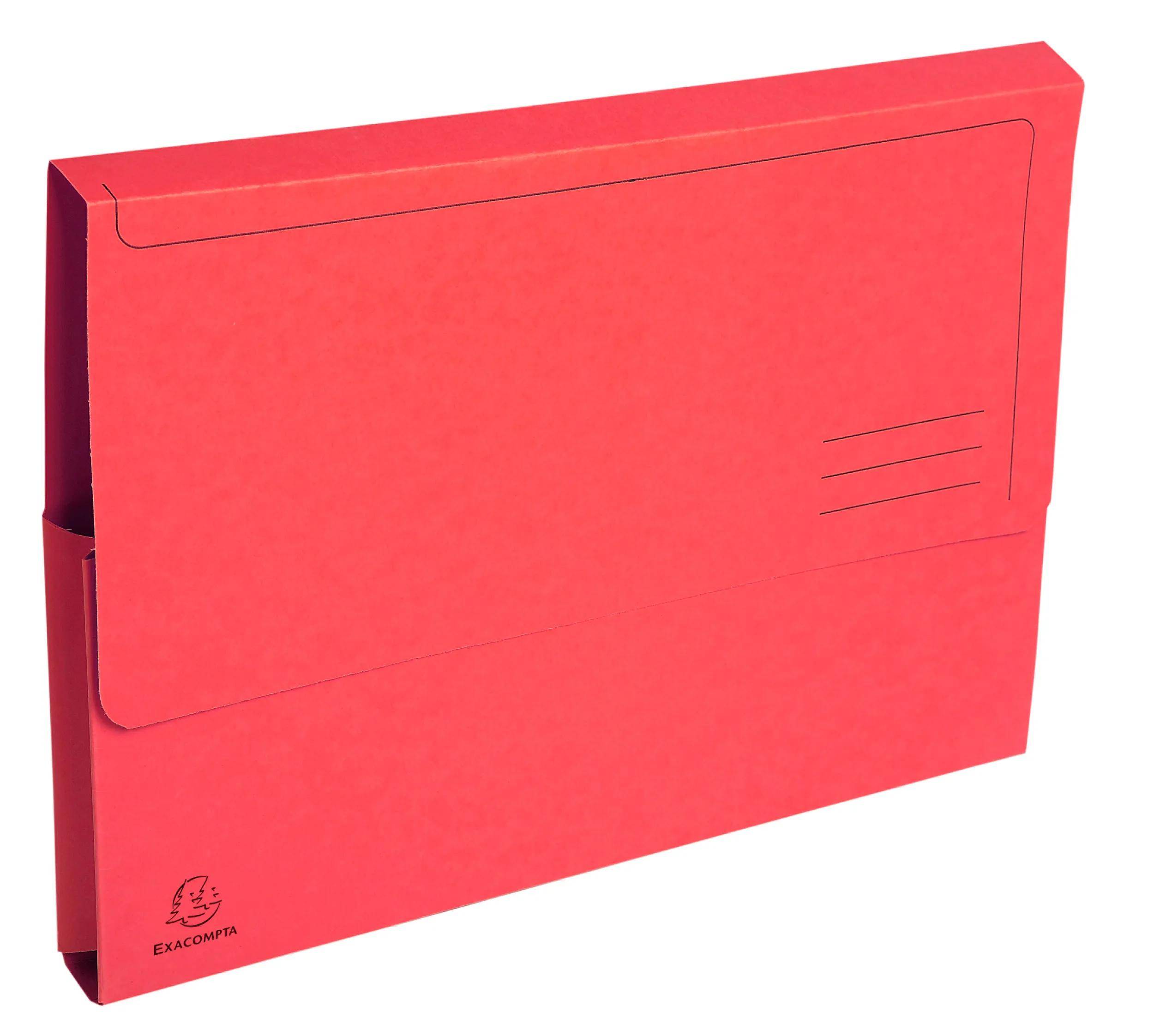 Exacompta 10x Pack 5 Aktenmappe, Verschlußkappe, RC Kart., A4, sortiert, 46971E