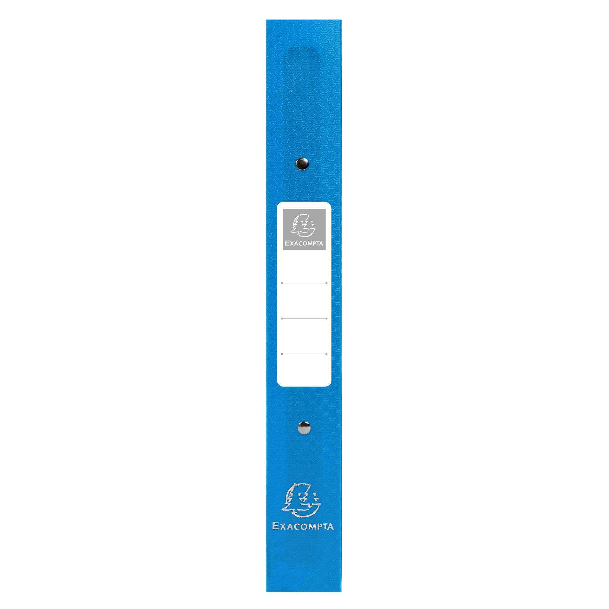 Exacompta 10x Ringbuch PP 1000µ 2Ring Rücken 40mm A4 Überbreite Hellblau 54392E