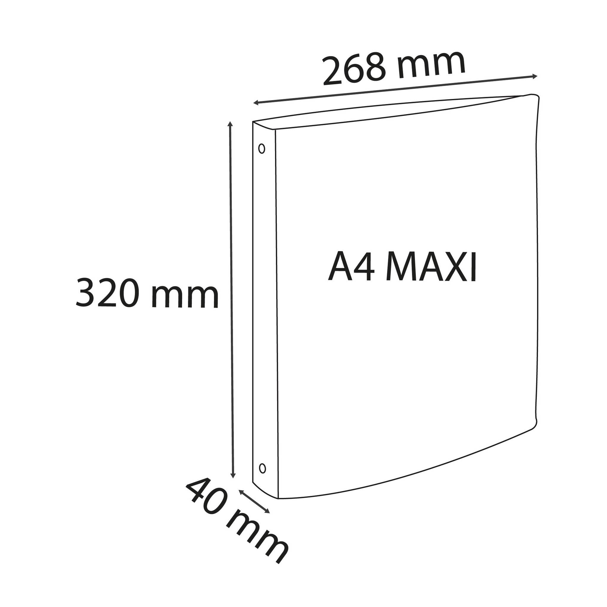 Exacompta 10x Ringbuch PP 700µ + 4 Ringen 30mm Rücken 40mm A4 sortiert 51359E