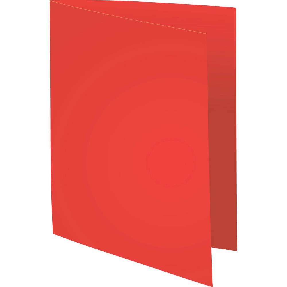 Exacompta 5x Pack 100 Aktendeckeln Recycling 220g A4 - Rot - 410012E