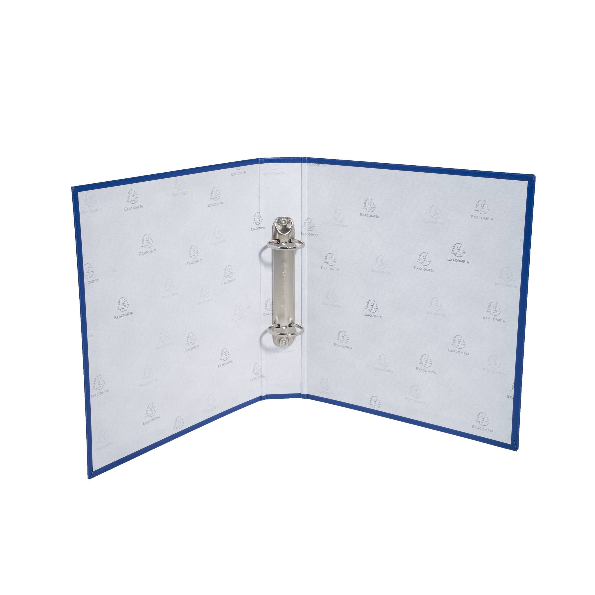 Exacompta 20x Ringbuch Karton PP 18mm 2Ring Rücken 40mm für A5 Blau 51072E