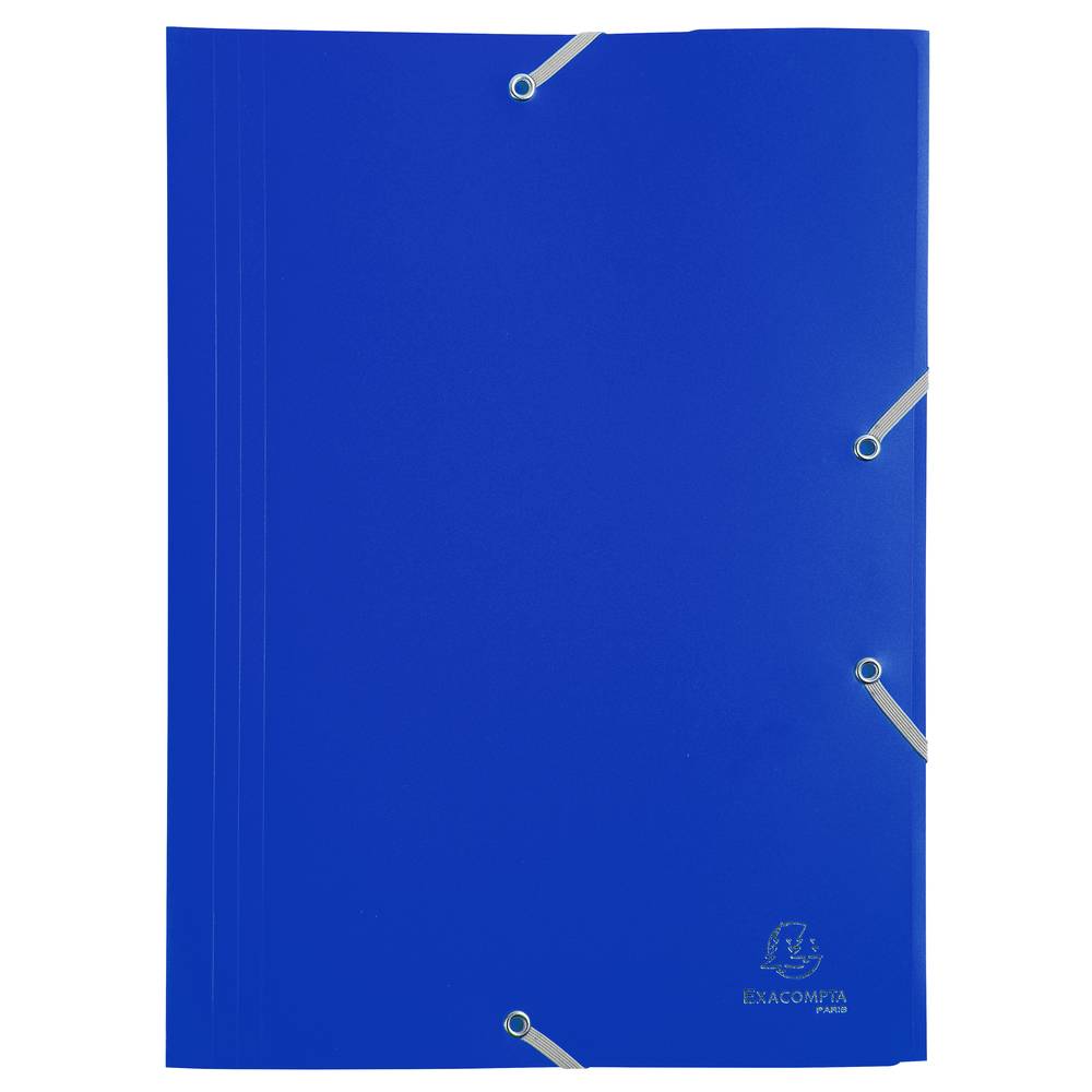Exacompta 60x Sammelmappe PP 400µ +Gummizug 3 Klappen A4 sortiert 55900E