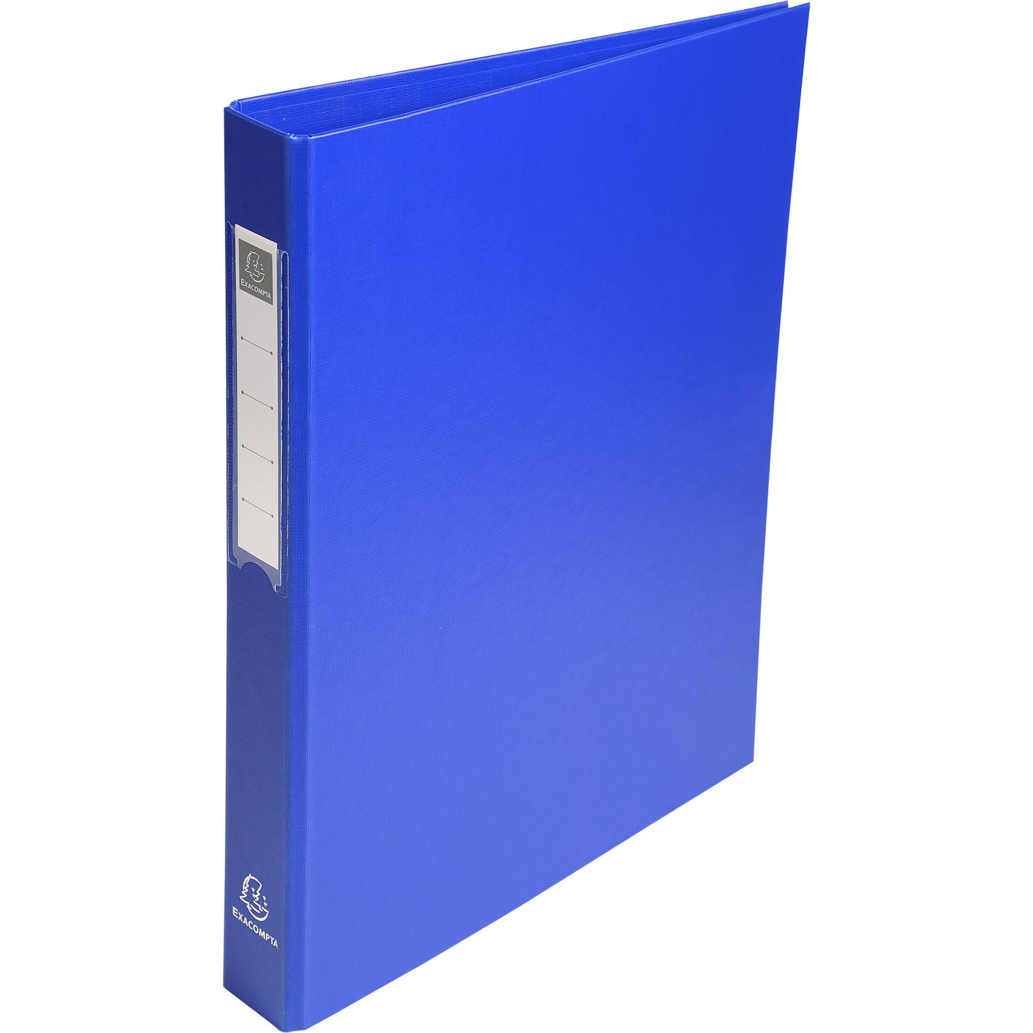 Exacompta 10x Ringbuch Karton 18mm PP 4Ring 25mm Rücken 40mm A4 Blau 51382E
