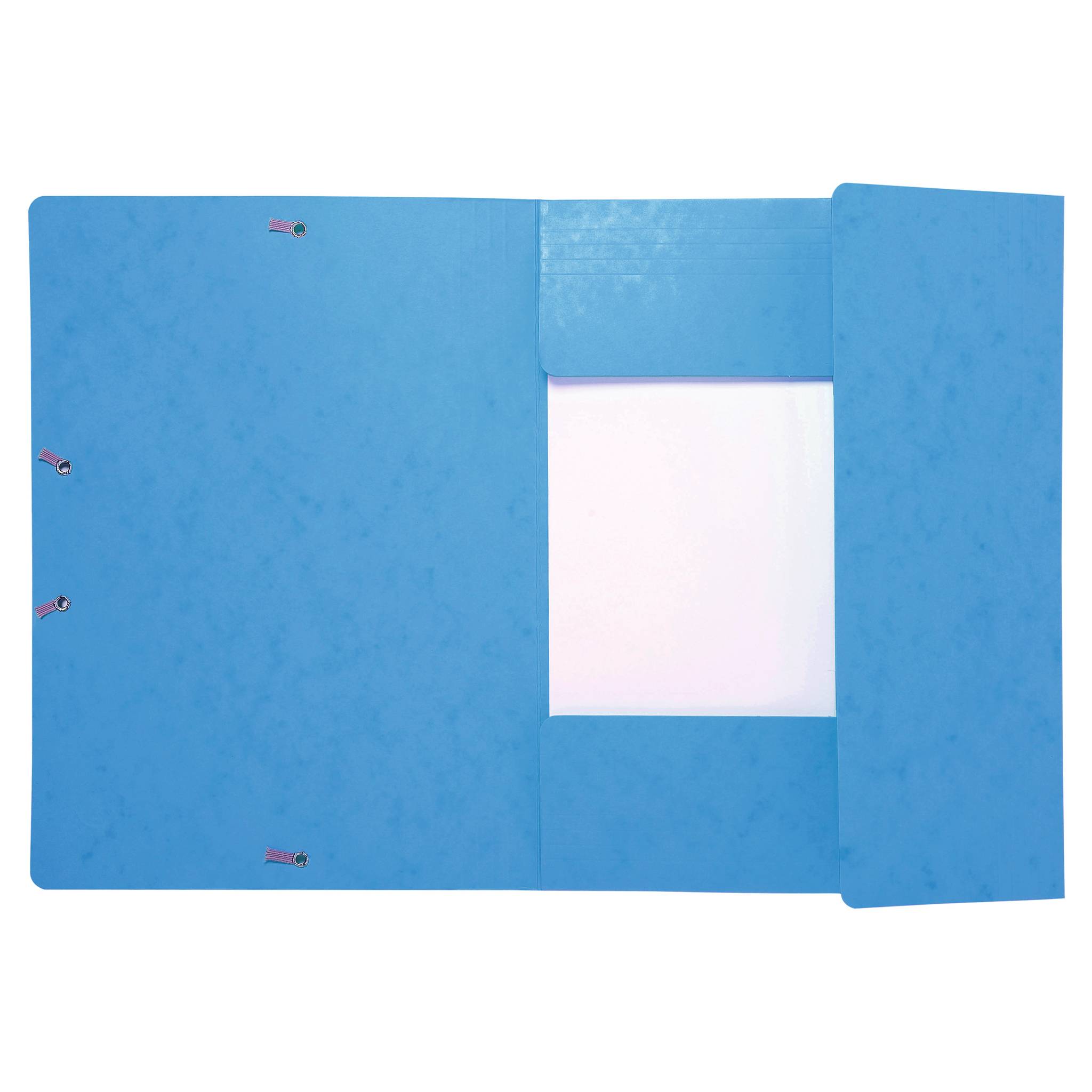 Exacompta 25x Sammelmappe + Gummizug 3 Klappen Karton 425g A4 MAXI Türkis 17112H